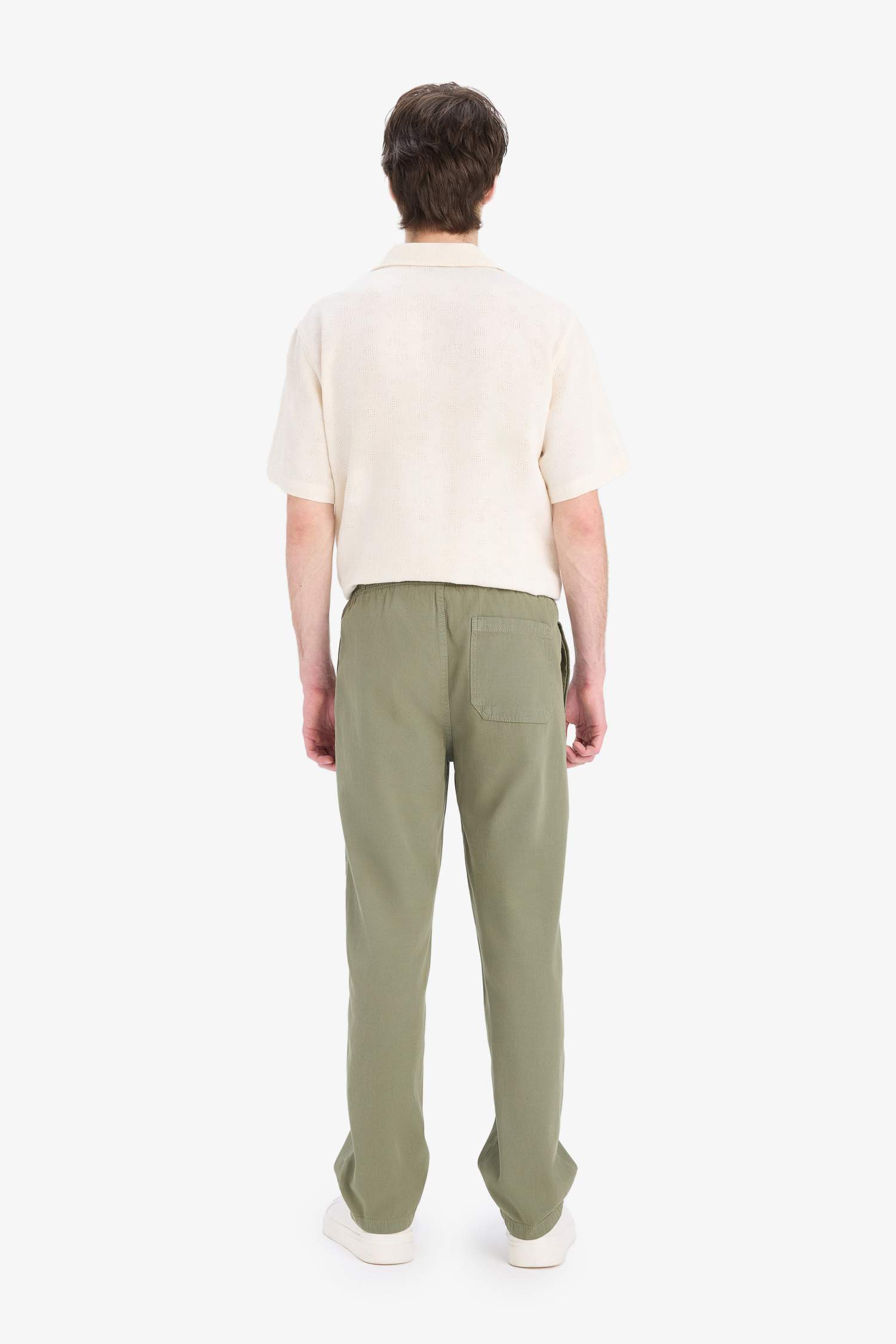 Bol Rahat Kesim Wide Leg Yazlık Keten Pantolon