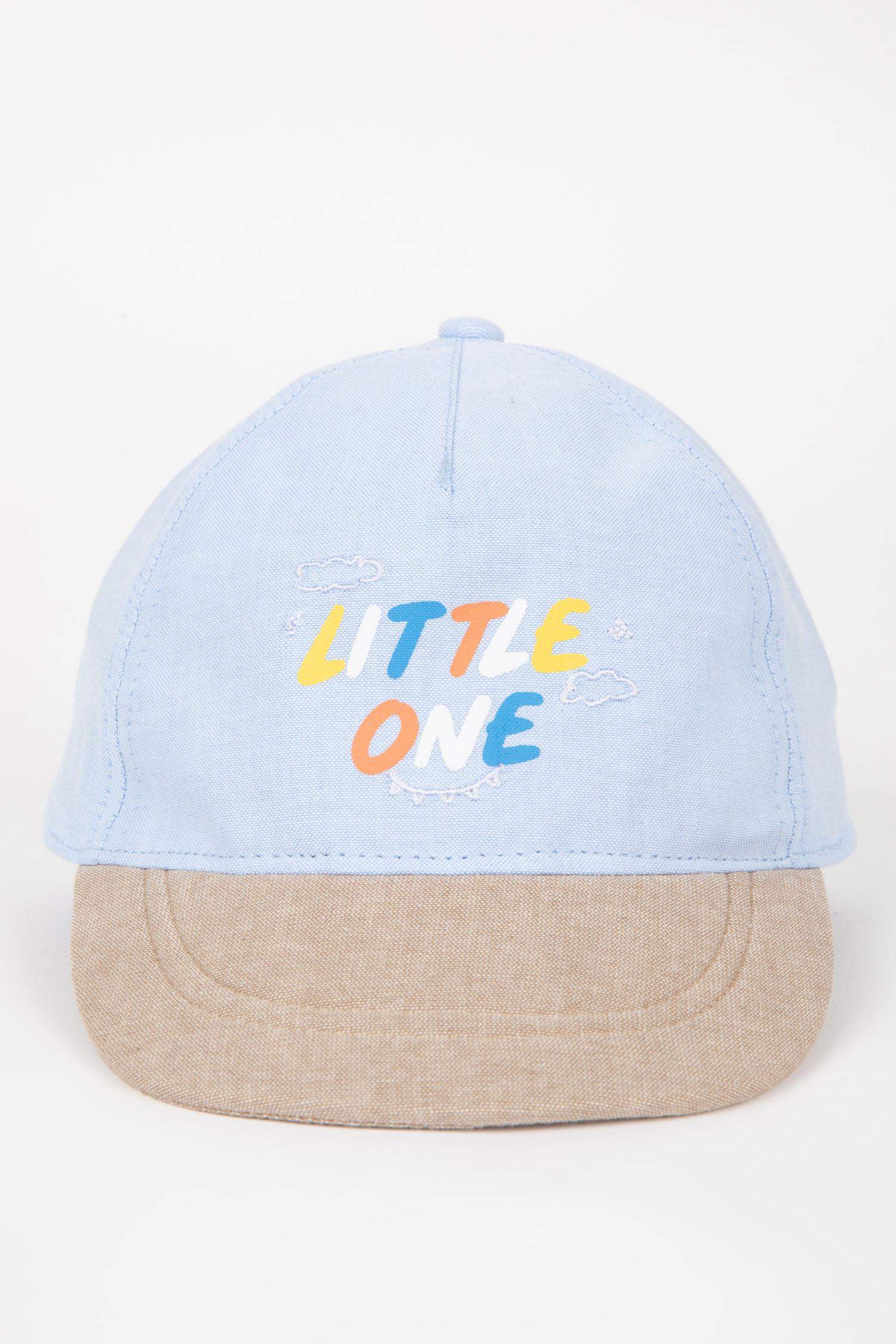 Baby Boy Printed Linen Baseball and Basketball Cap