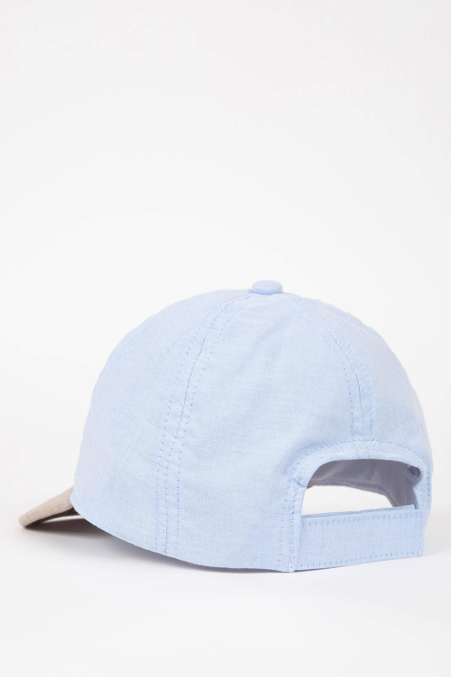 Baby Boy Printed Linen Baseball and Basketball Cap