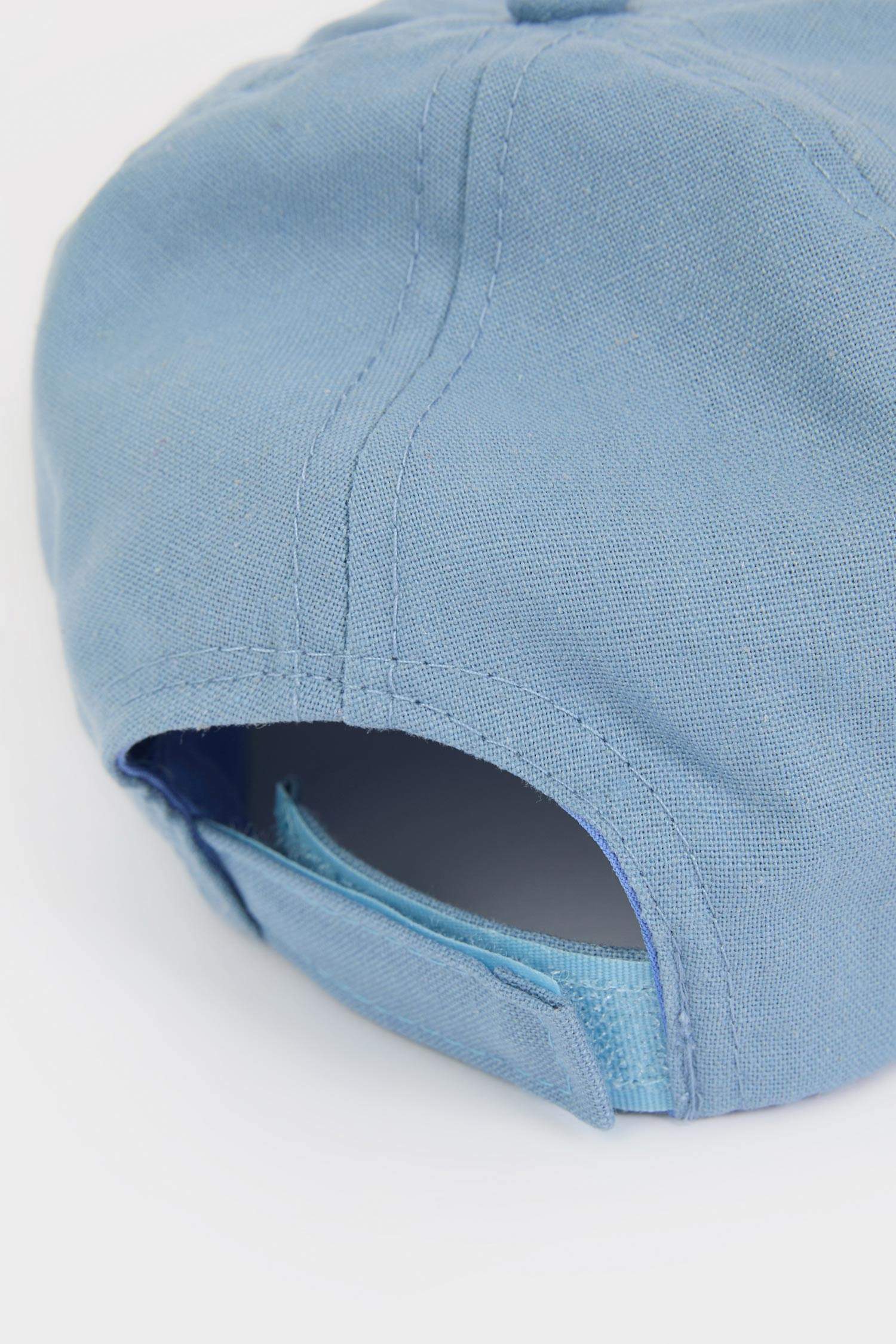 Erkek Bebek Baskılı Keten Karışımlı Cap Şapka