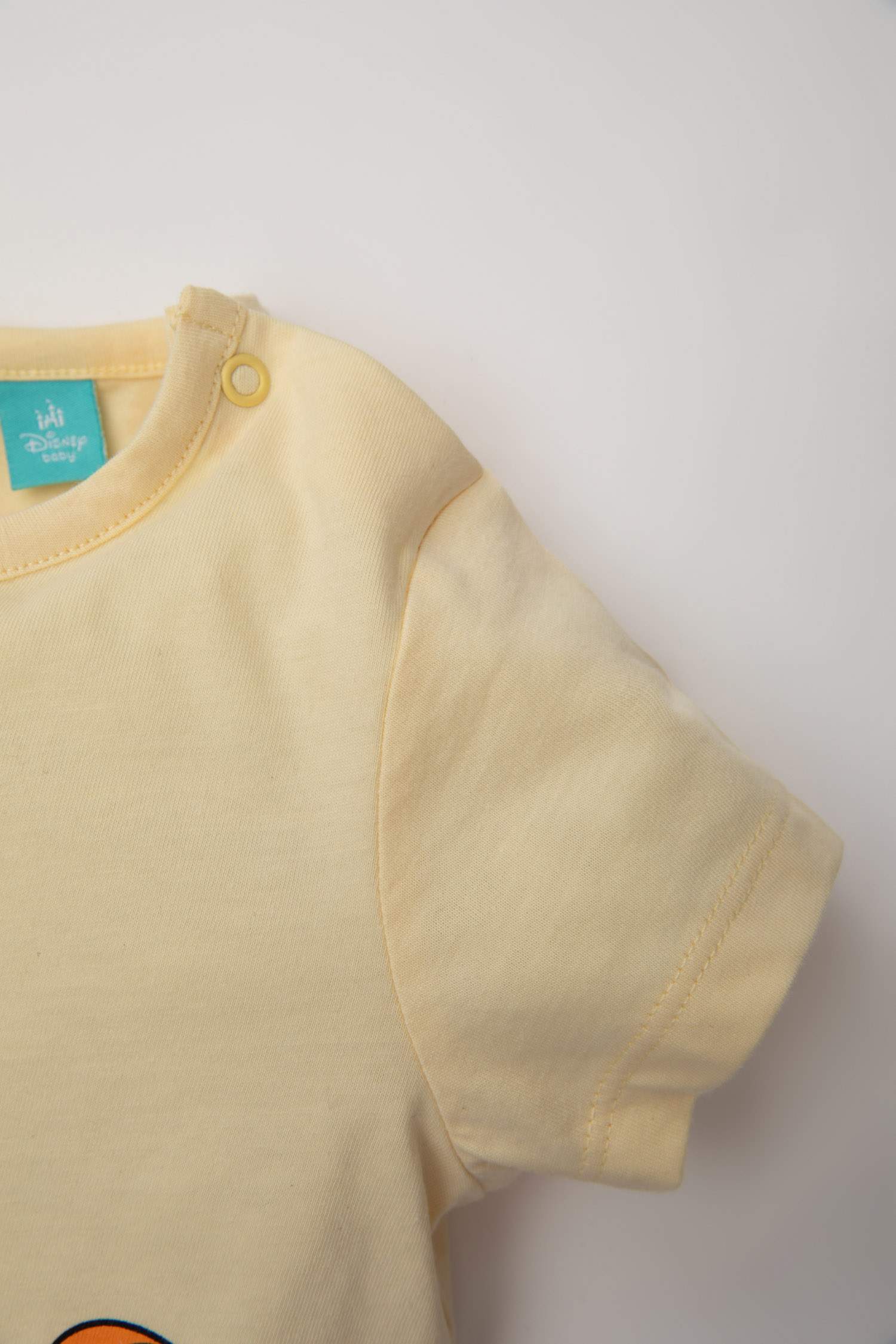 Erkek Bebek 2'li Takım Disney Winnie The Pooh Penye Kısa Kollu Tişört Şort