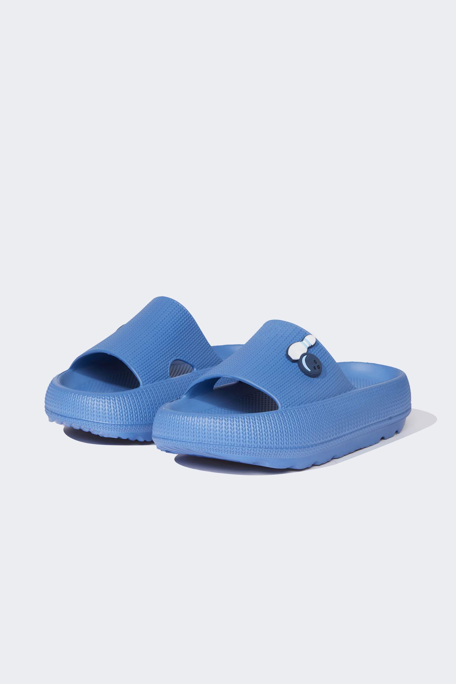 Erkek Çocuk Aplike Tırtıklı Taban Cırt Cırtlı Eva Sandalet