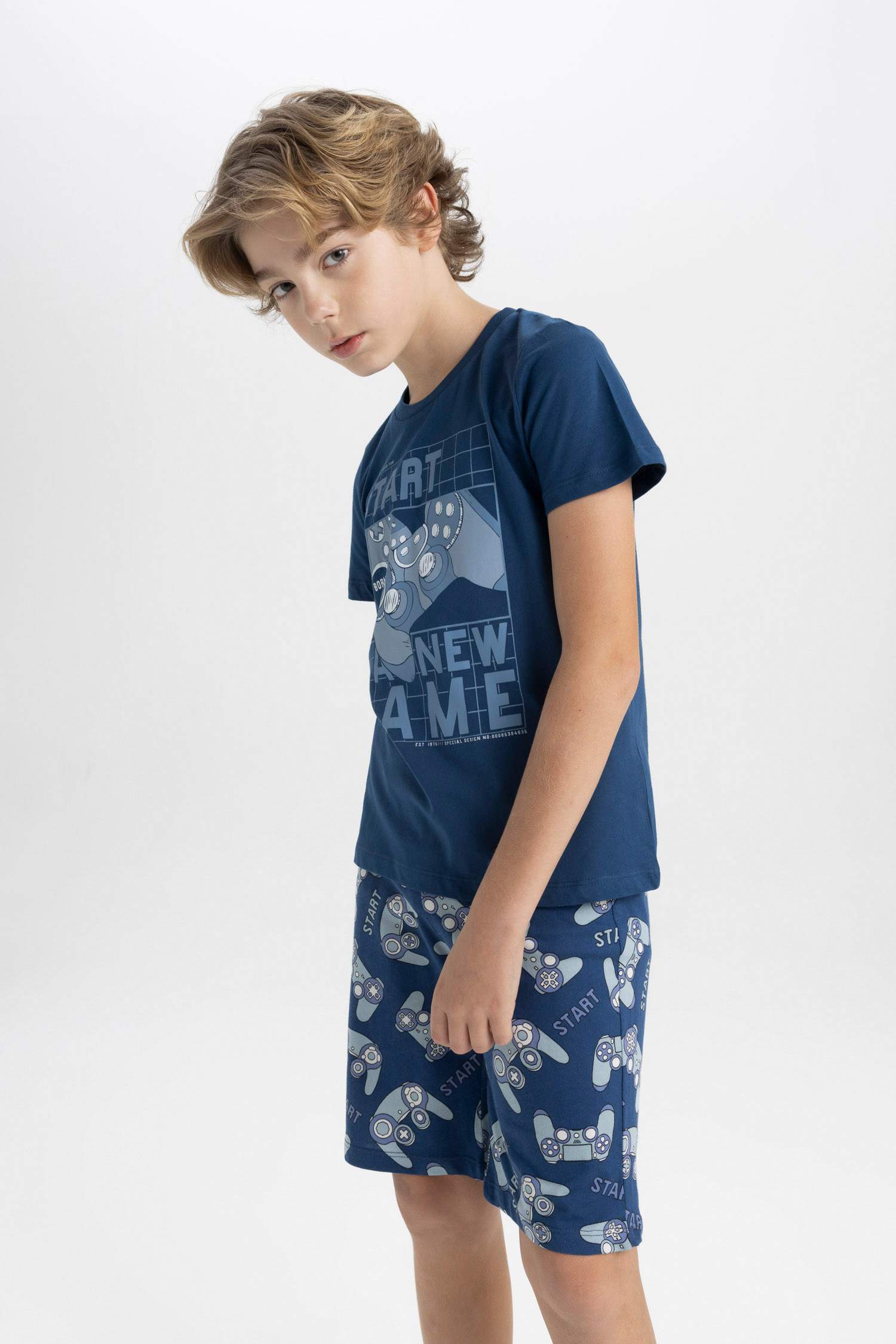 سيت بجامة ولادي قصة عادية - قطعتين