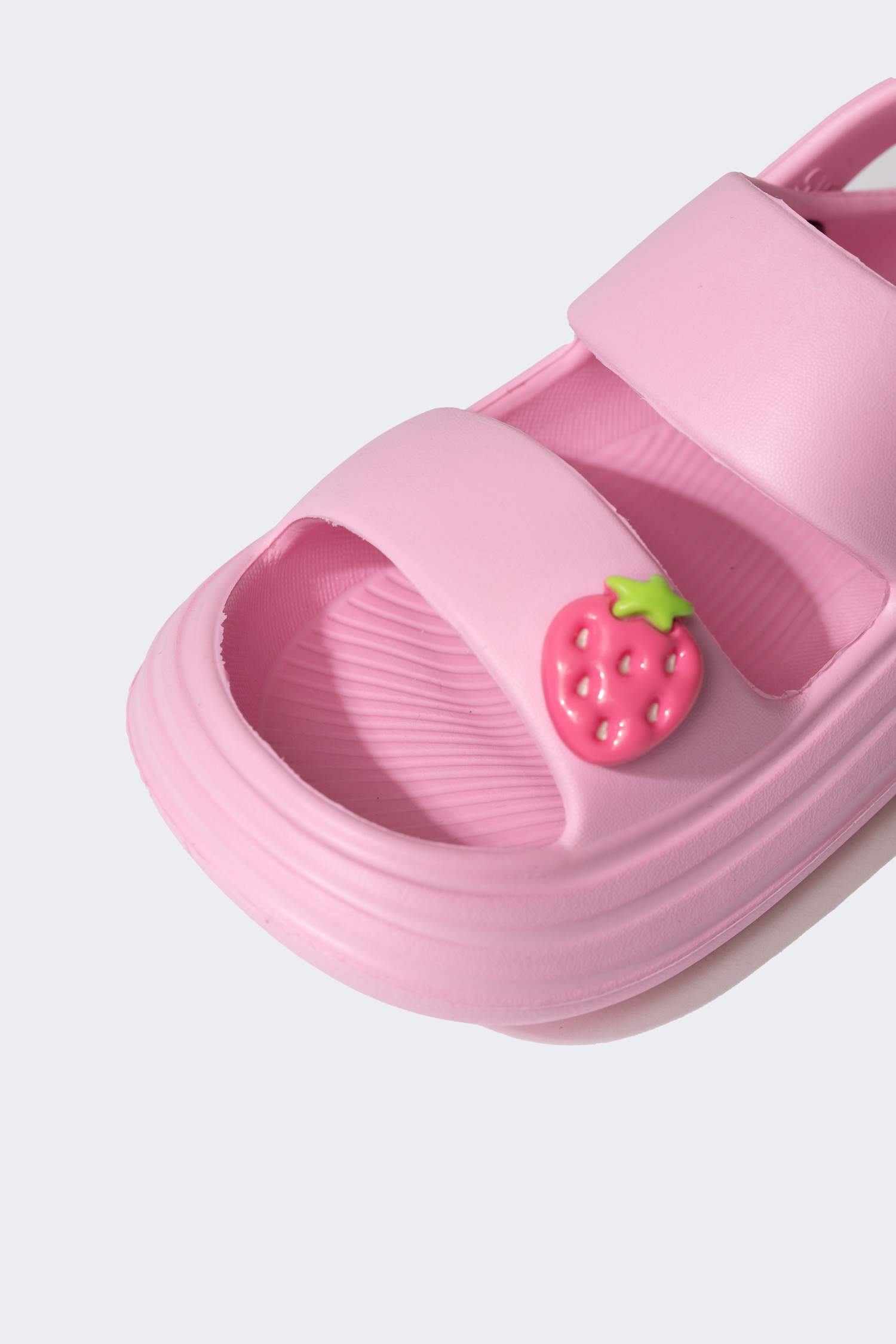 Kız Çocuk Çift Bantlı Yüksek Taban Sandalet