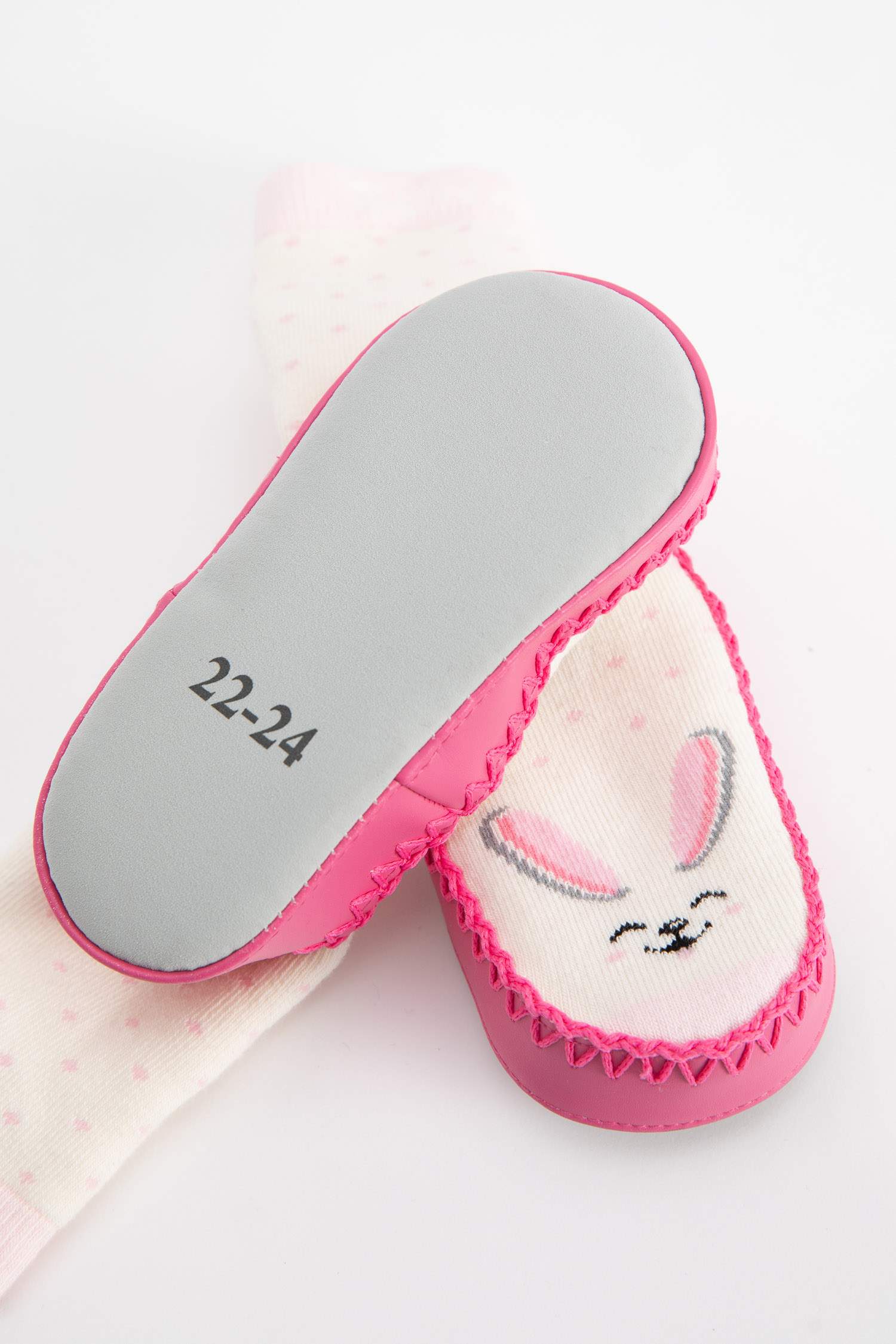 Kız Bebek Pamuklu Ev Çorabı