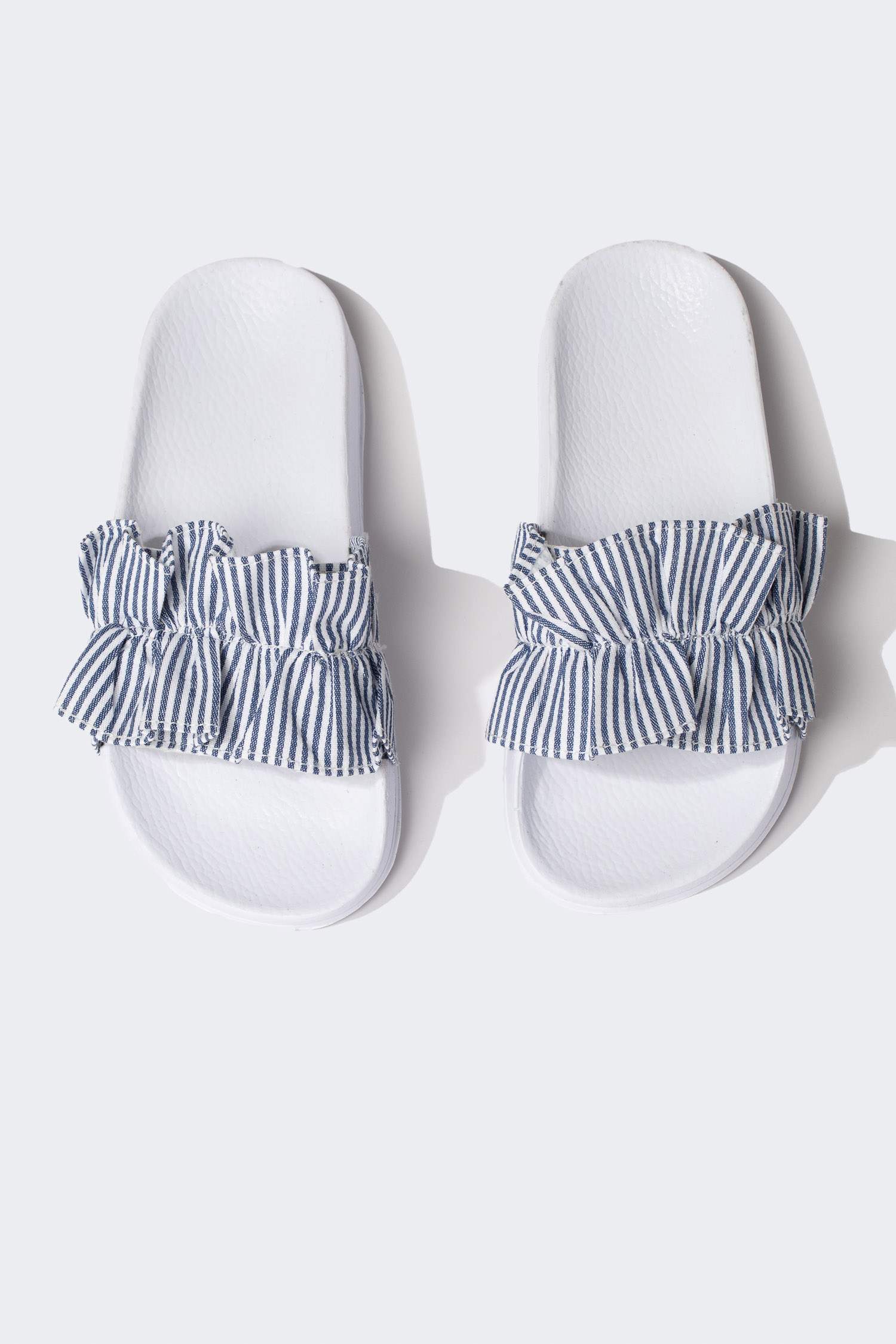 Girls Flat Sole Single Band Slippers