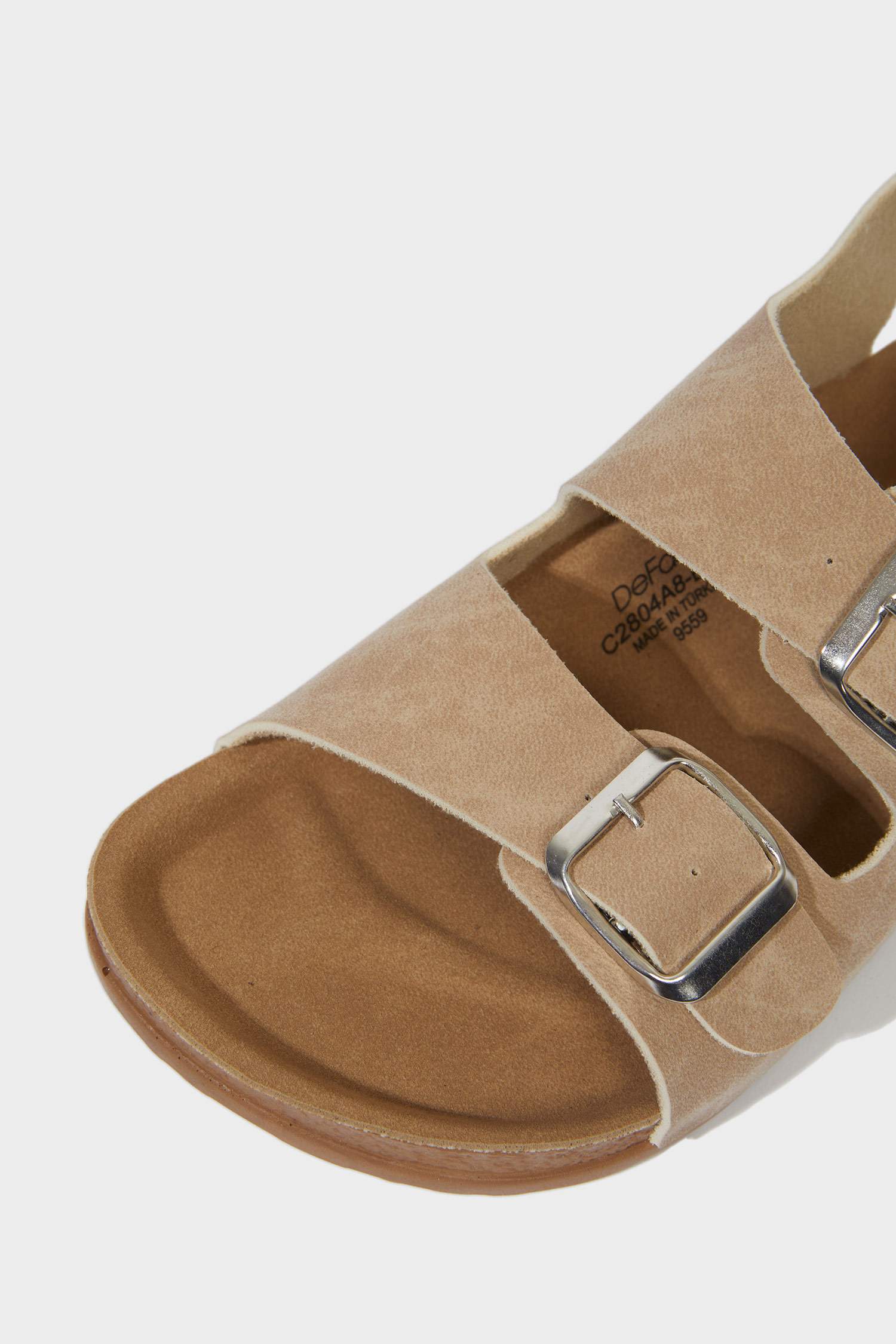 Kız Çocuk Cırt Cırtlı Düz Taban Sandalet