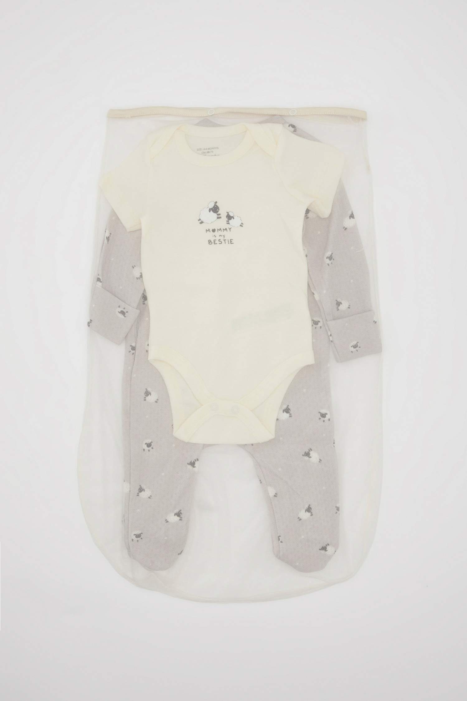 Baby Boy Patterned Snap Body 3 Piece Set