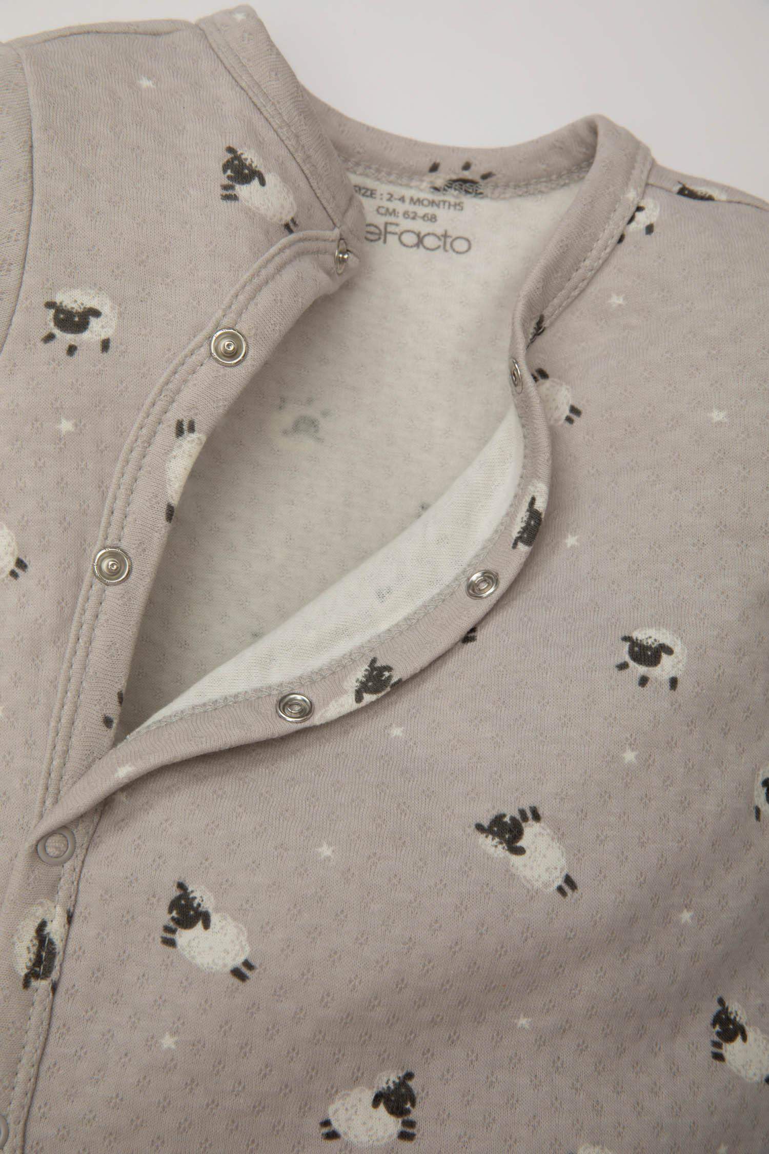 Baby Boy Patterned Snap Body 3 Piece Set