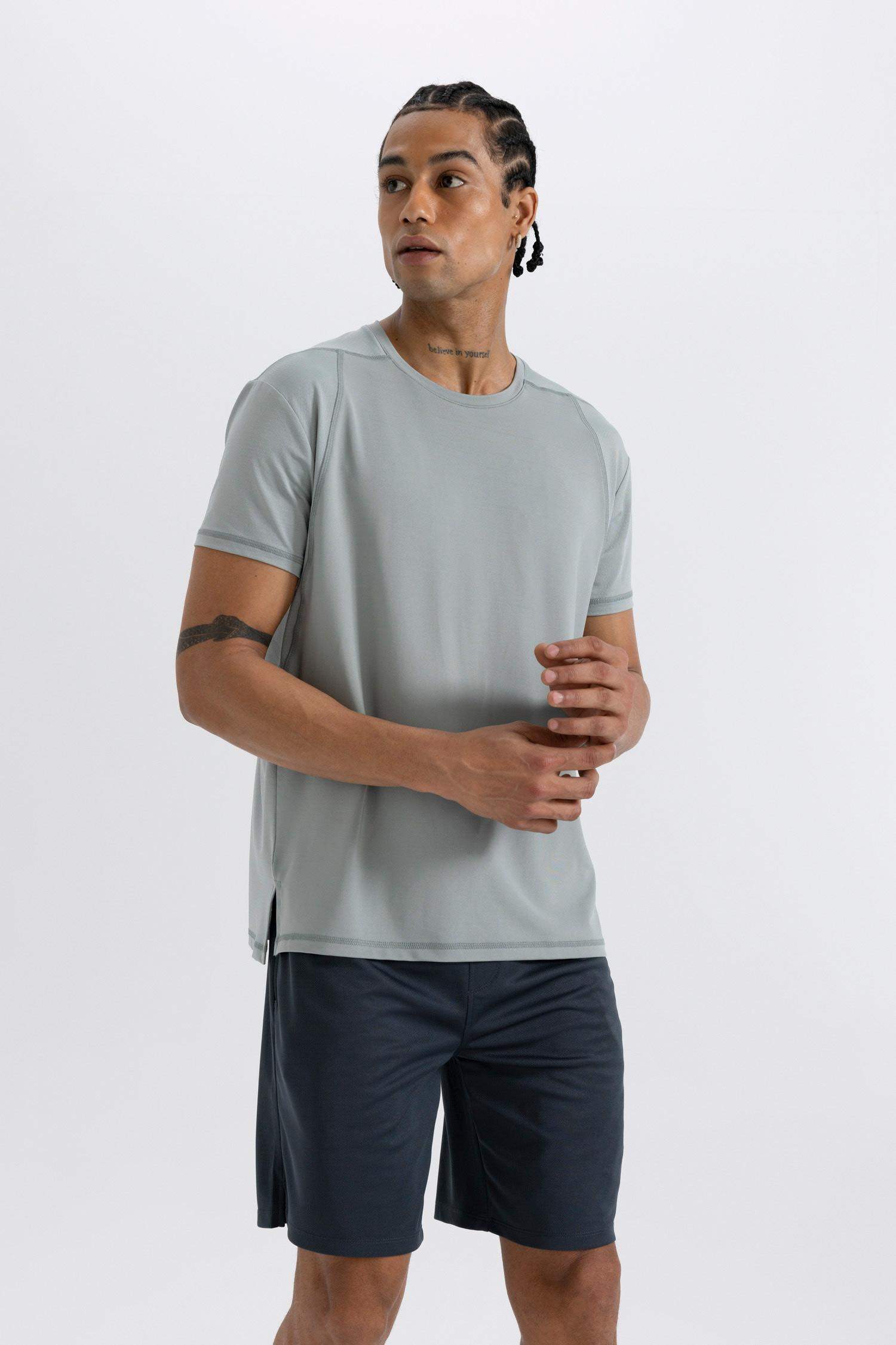 DeFactoFit Standard Fit Crew Neck Heavy Fabric T-Shirt