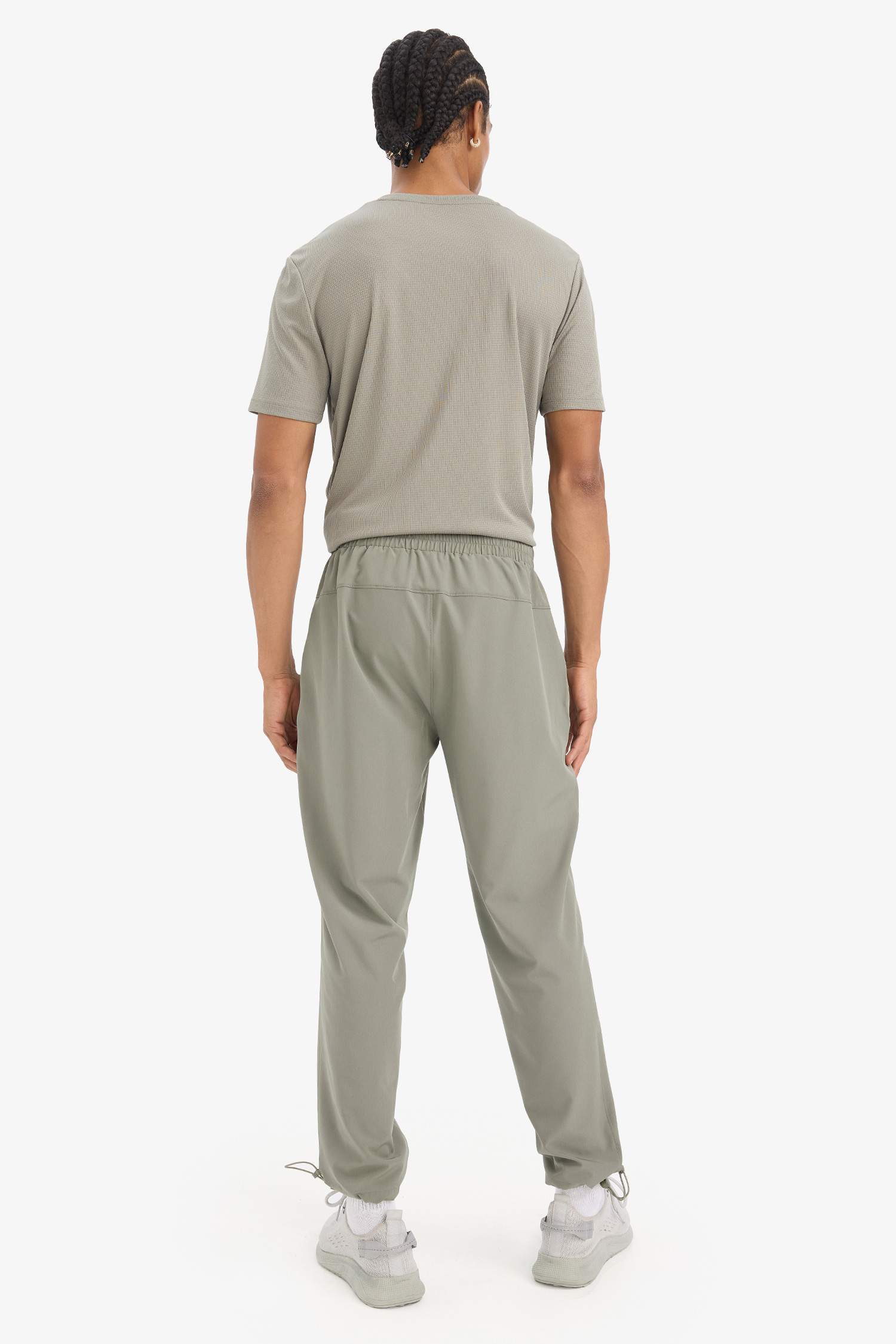 DeFactoFit Slim Fit Узкий Крой Двойные Карманы Спортивные Джоггеры с Тканевой Кнопкой