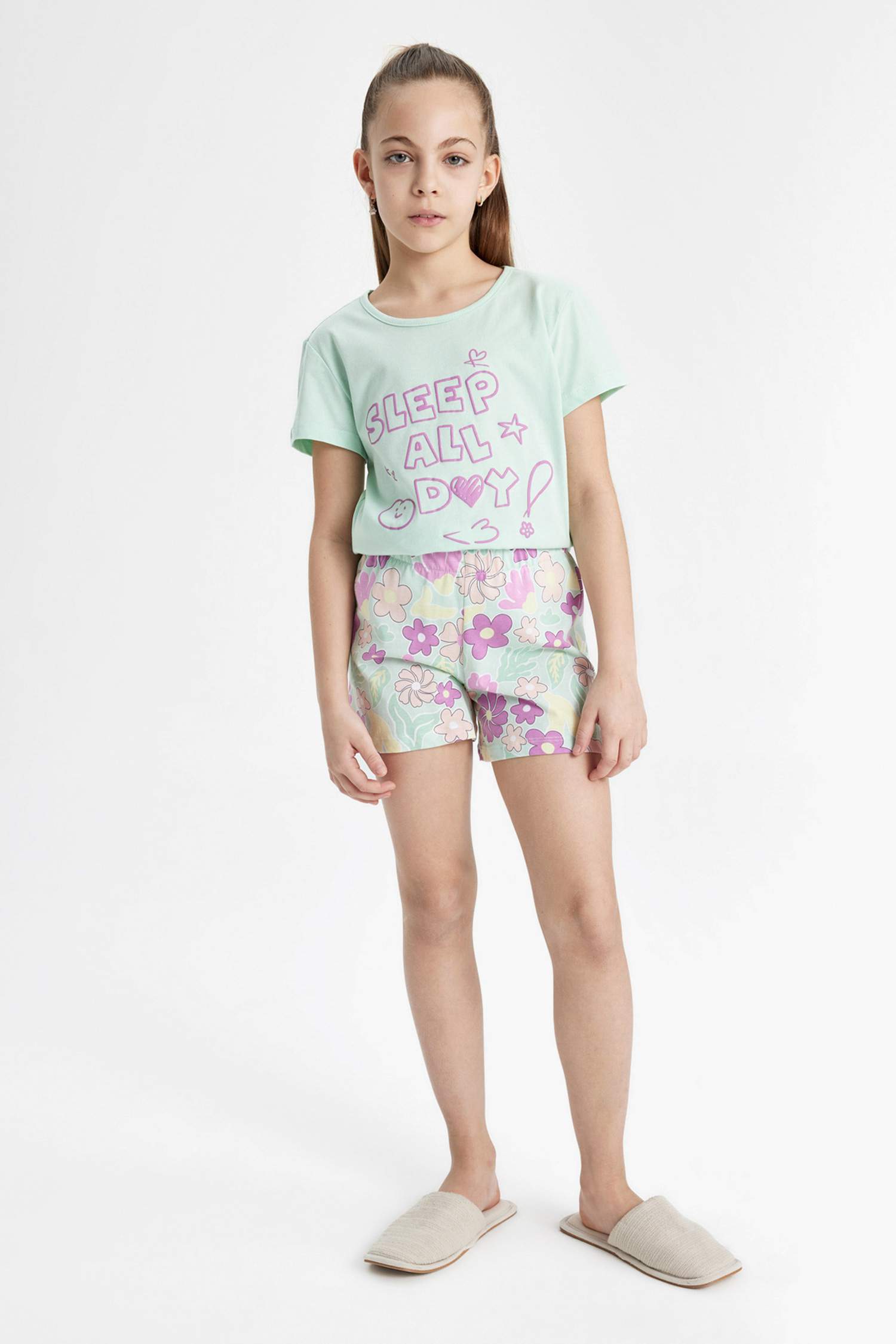 Girl Printed 2 Piece Pajama Set