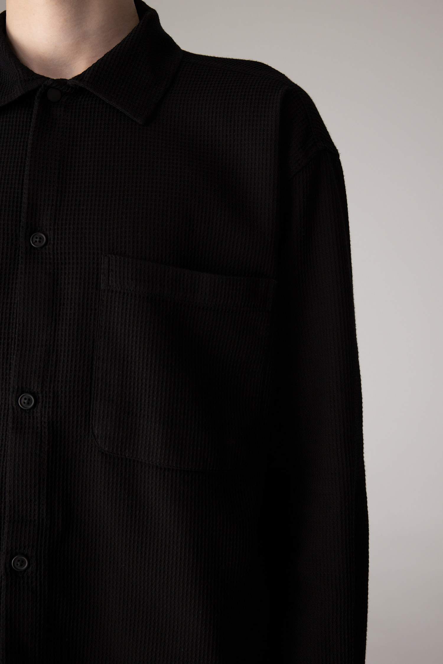 قميص قطن واسع برقبة بولو