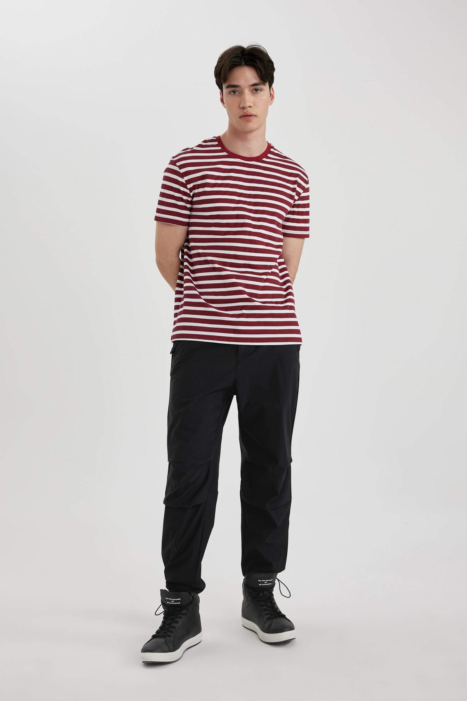 Pantolon Relax Fit Esnek Bantlı Paça 