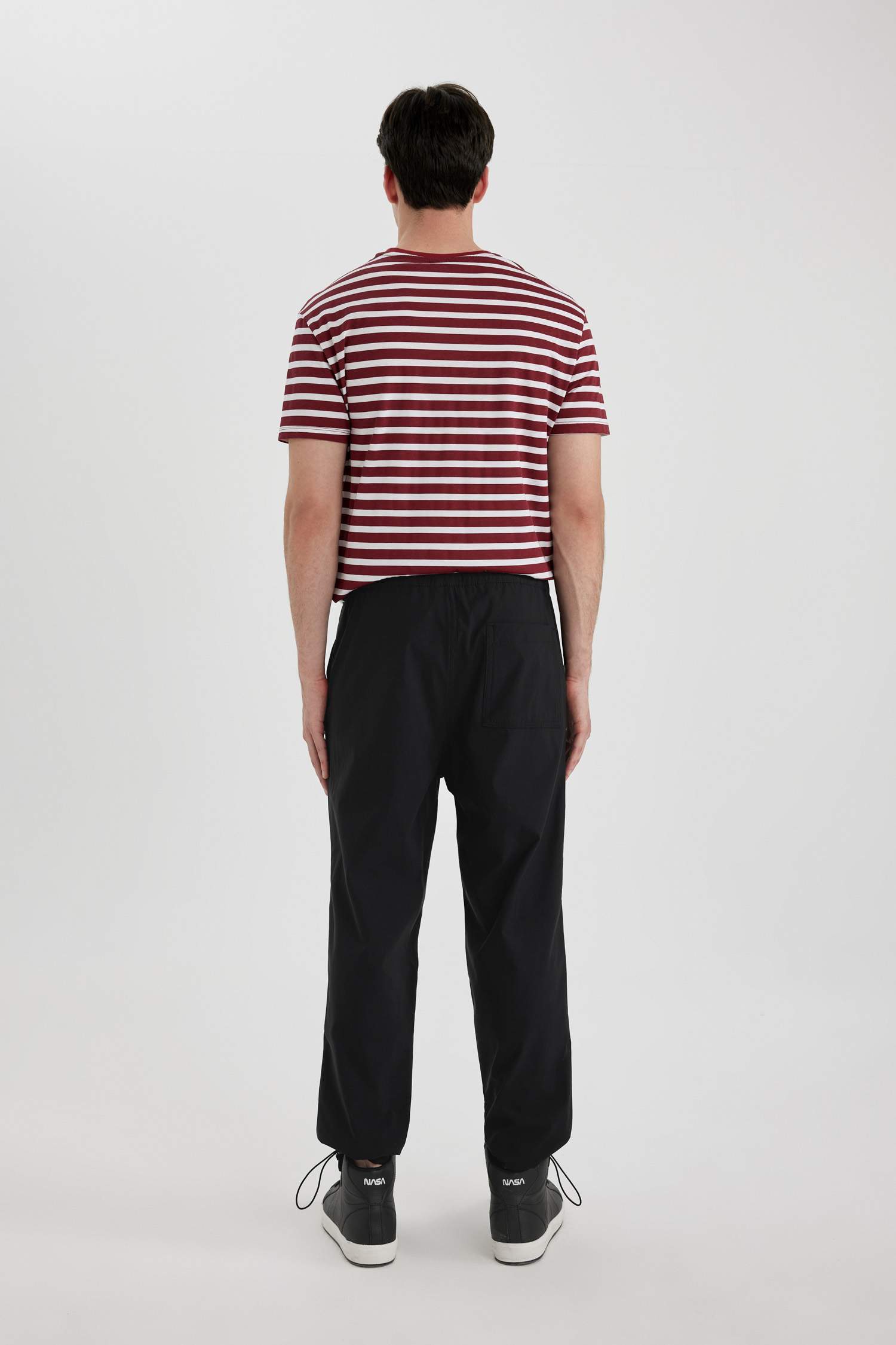 Pantolon Relax Fit Esnek Bantlı Paça 