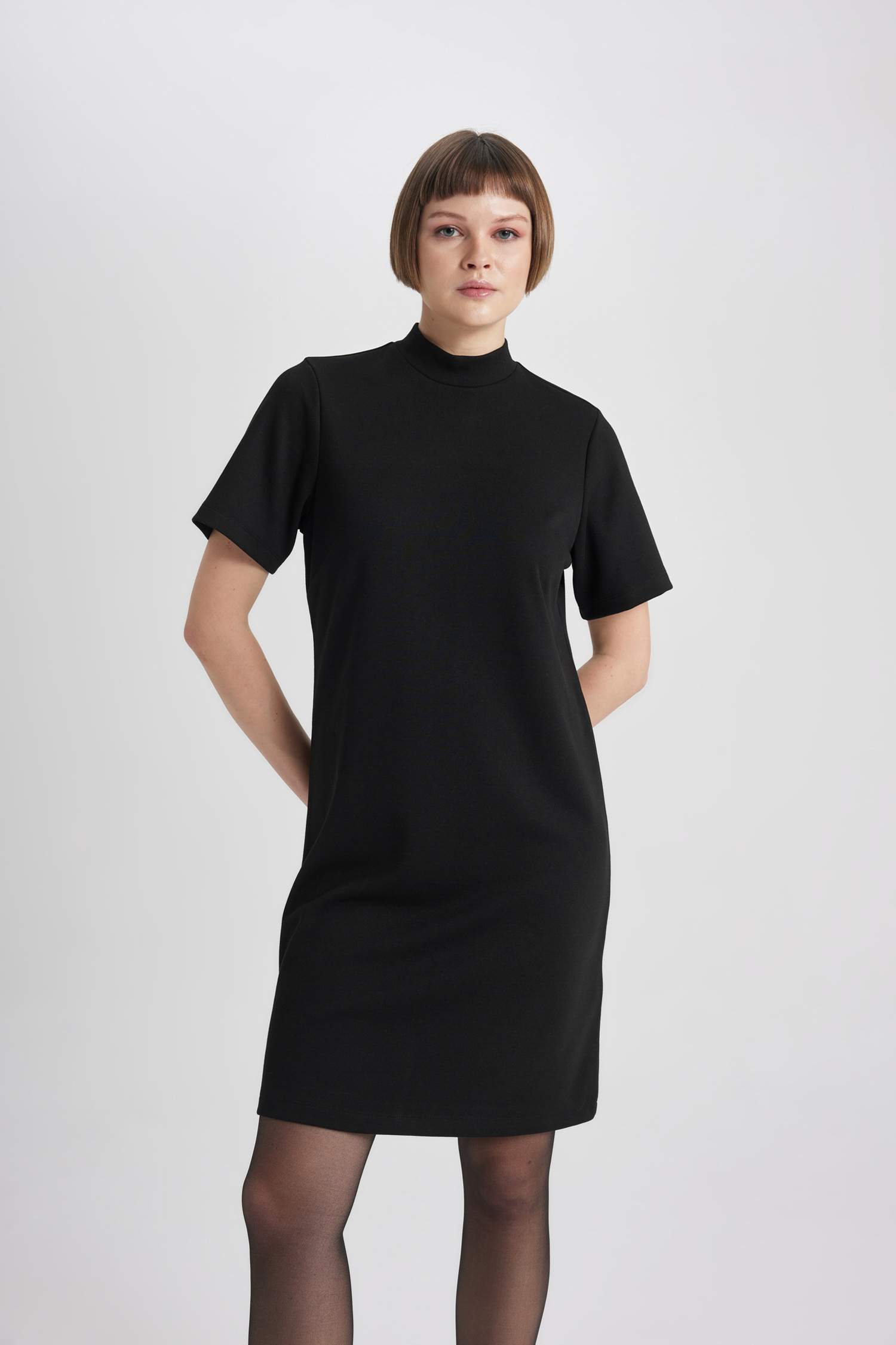 Turtleneck t shirt clearance dress