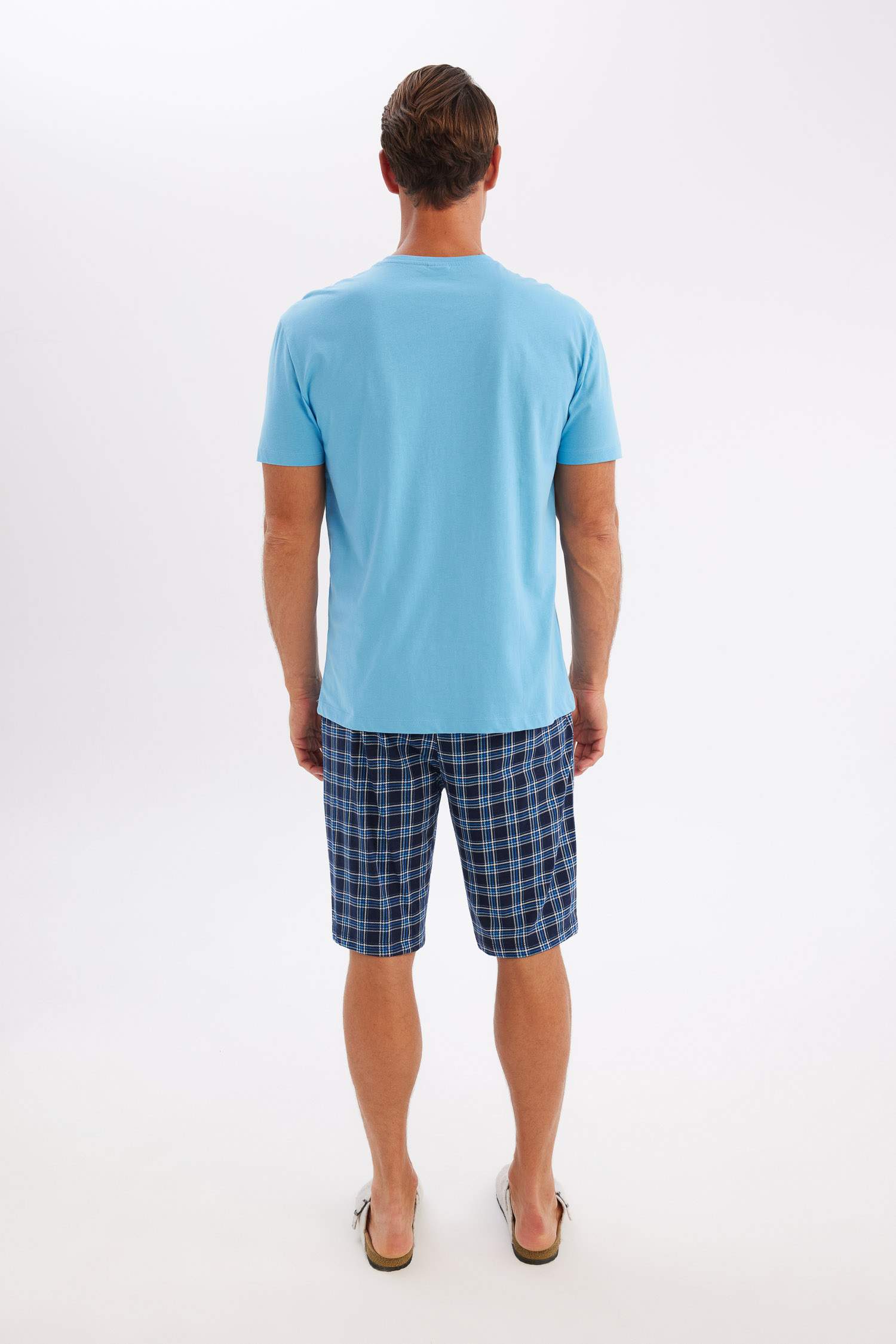 Regular Fit Kısa Kollu Şortlu Pijama Takımı