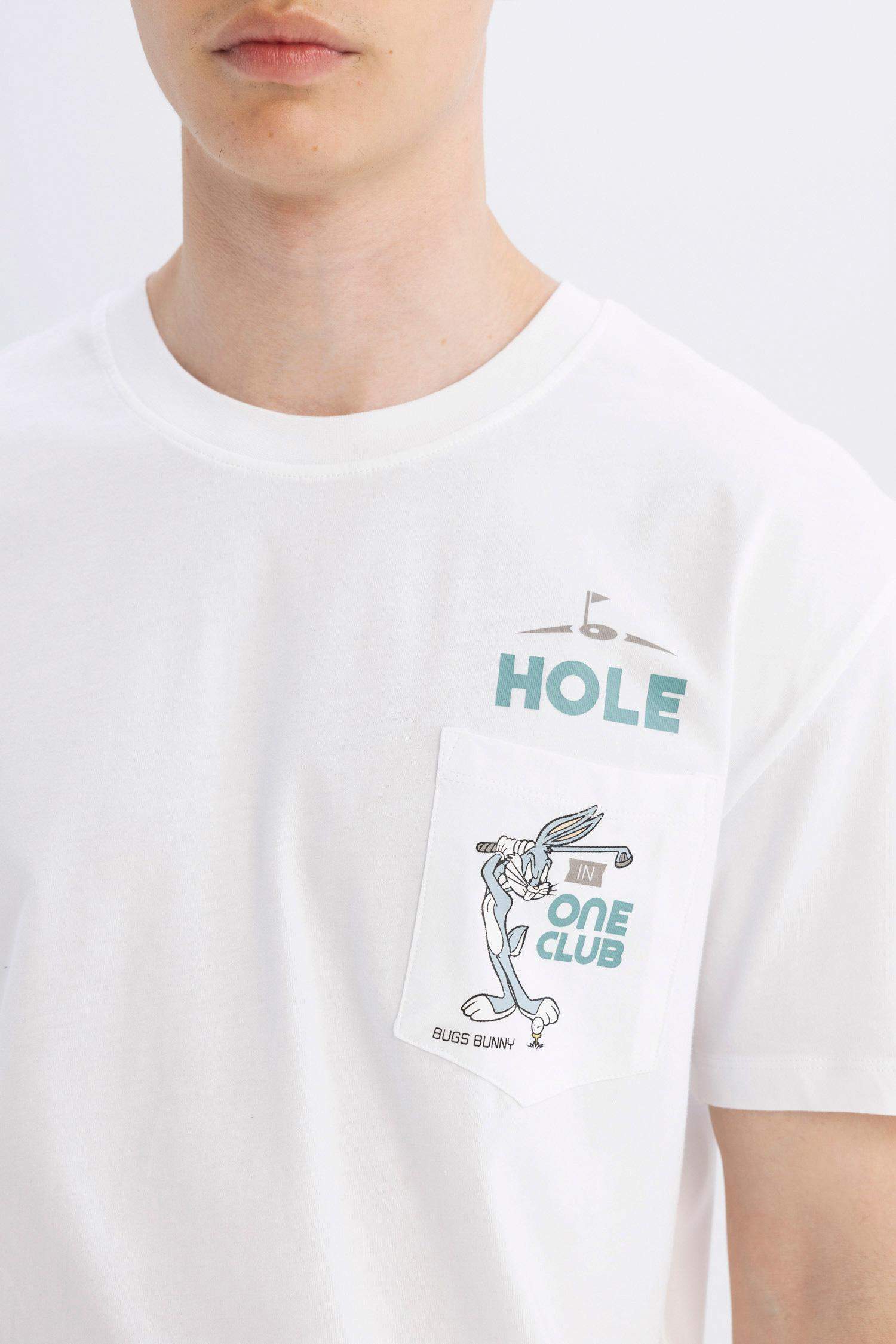 طقم بيجاما قصة عادية نص كم من لوني تونز - قطعتين