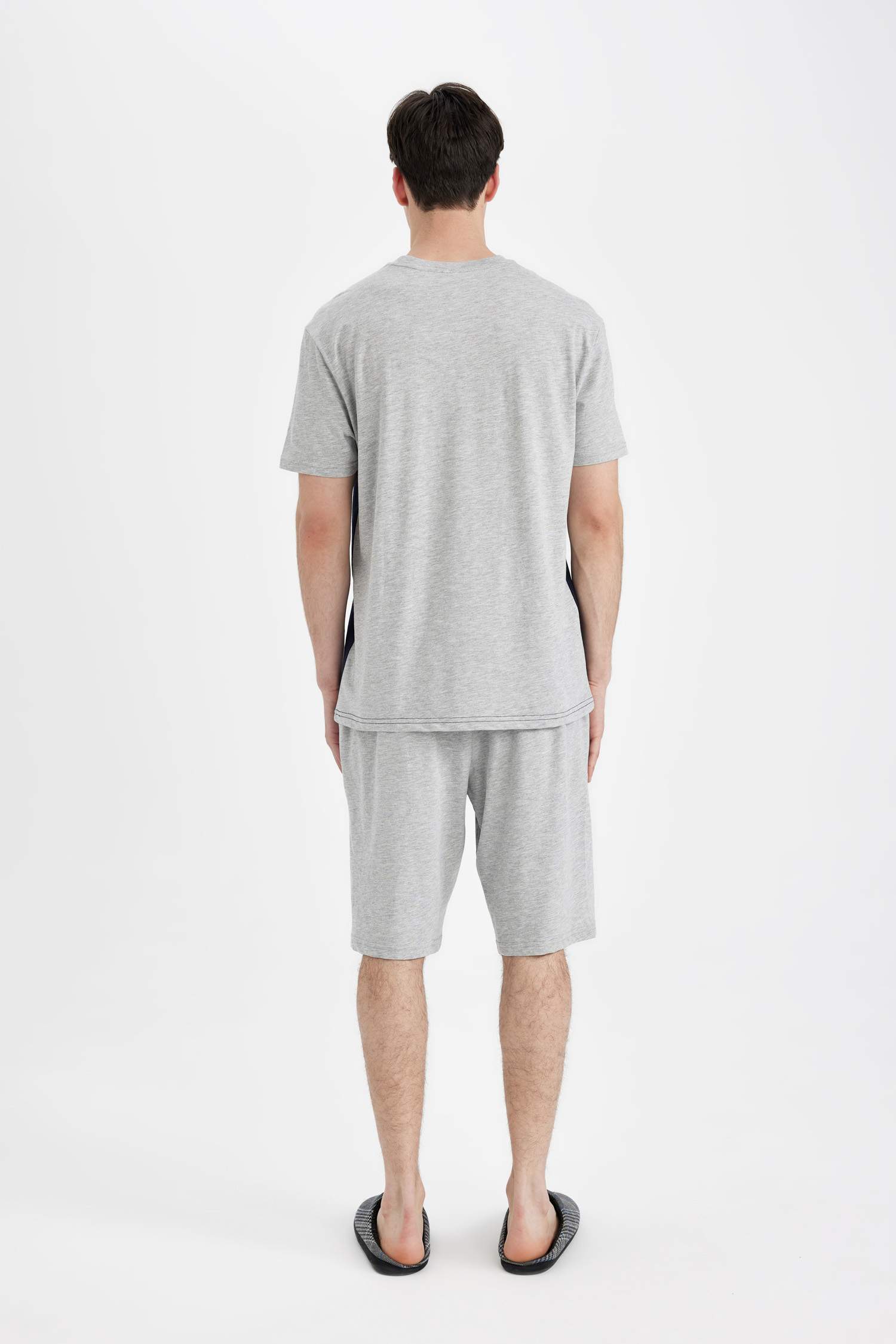 Regular Fit Short Sleeve 2 Piece Pajama Set