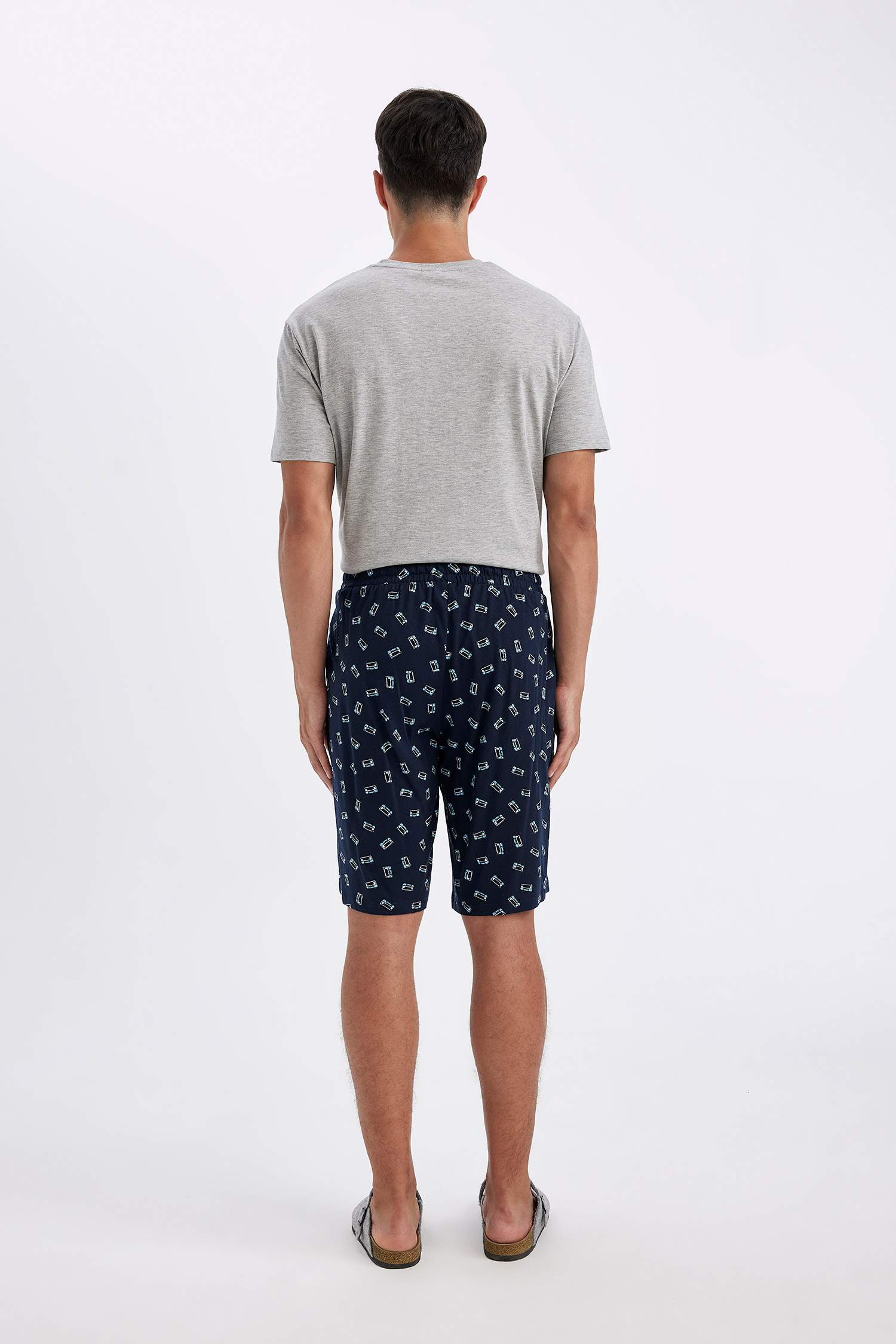 Short de Pyjama imprimé coupe régulière à Poches