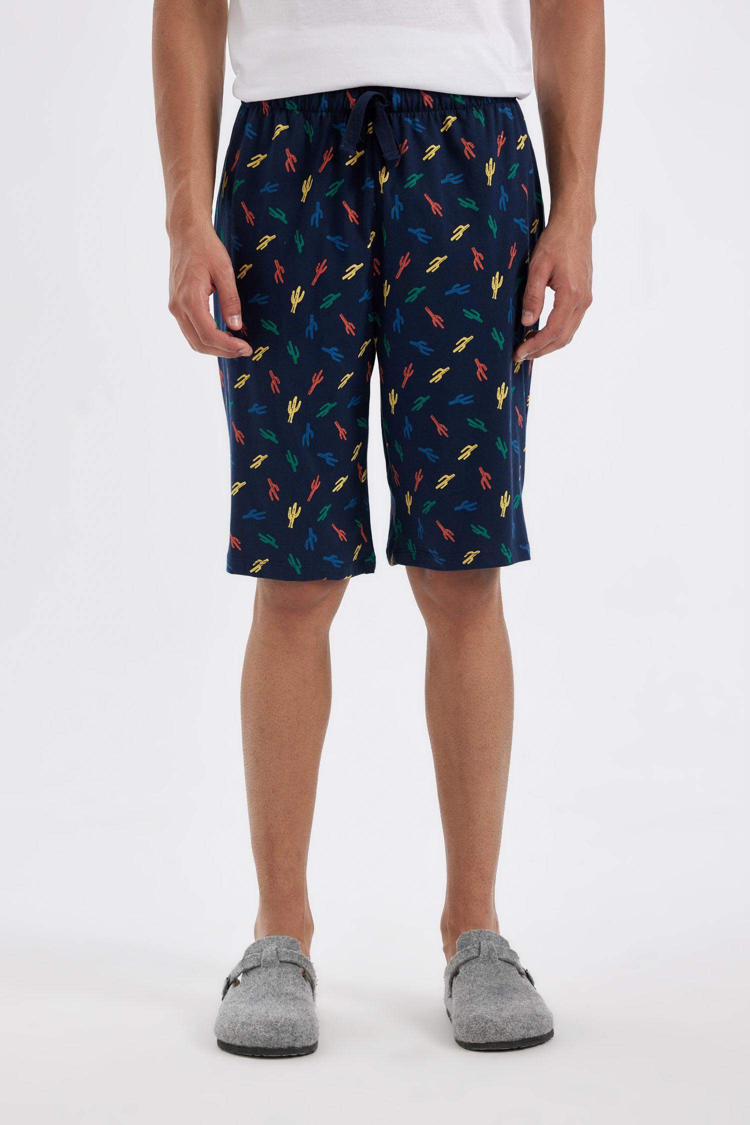 Regular Fit Pocket Shorts Pajama Bottoms