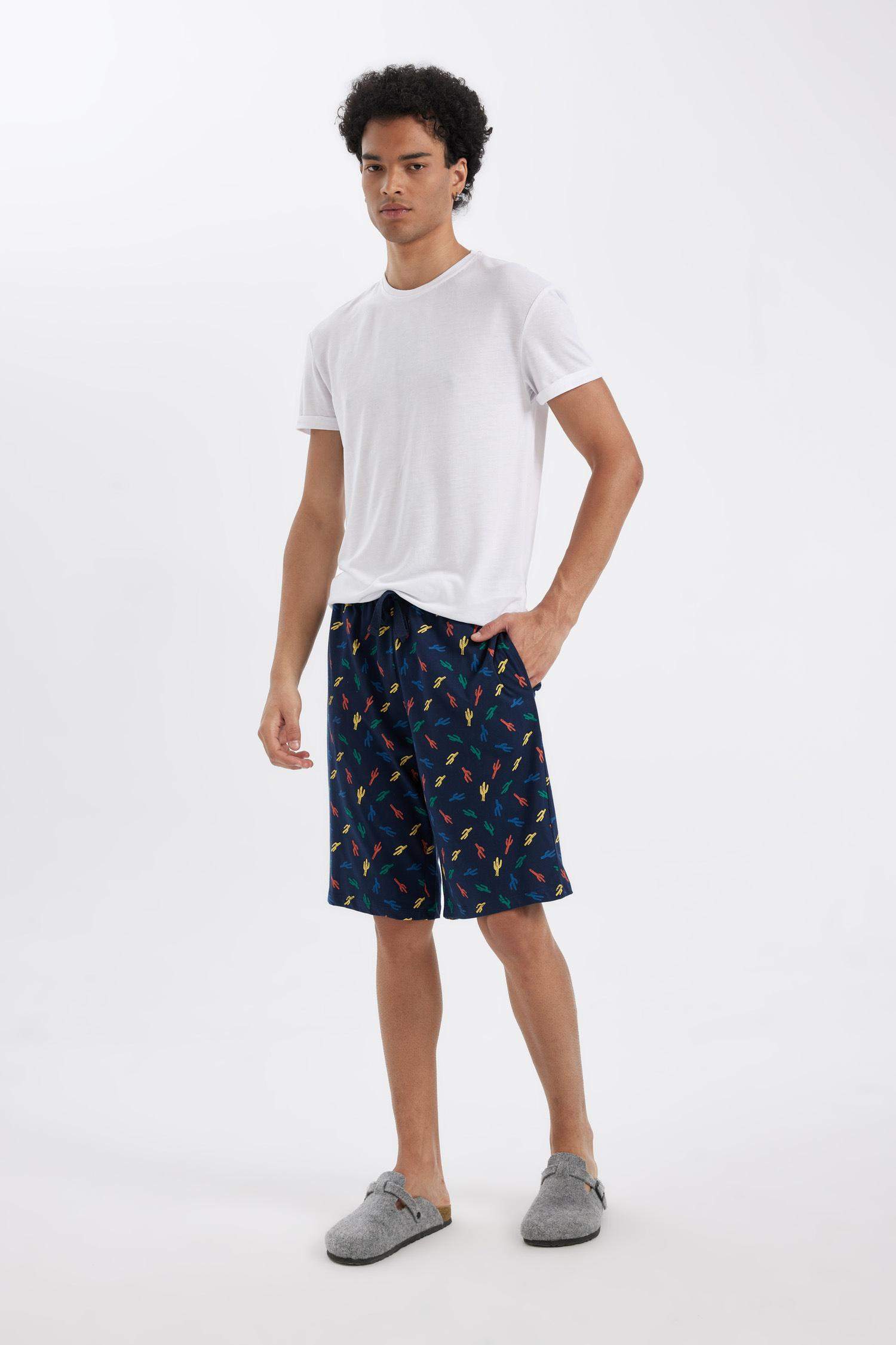 Regular Fit Pocket Shorts Pajama Bottoms
