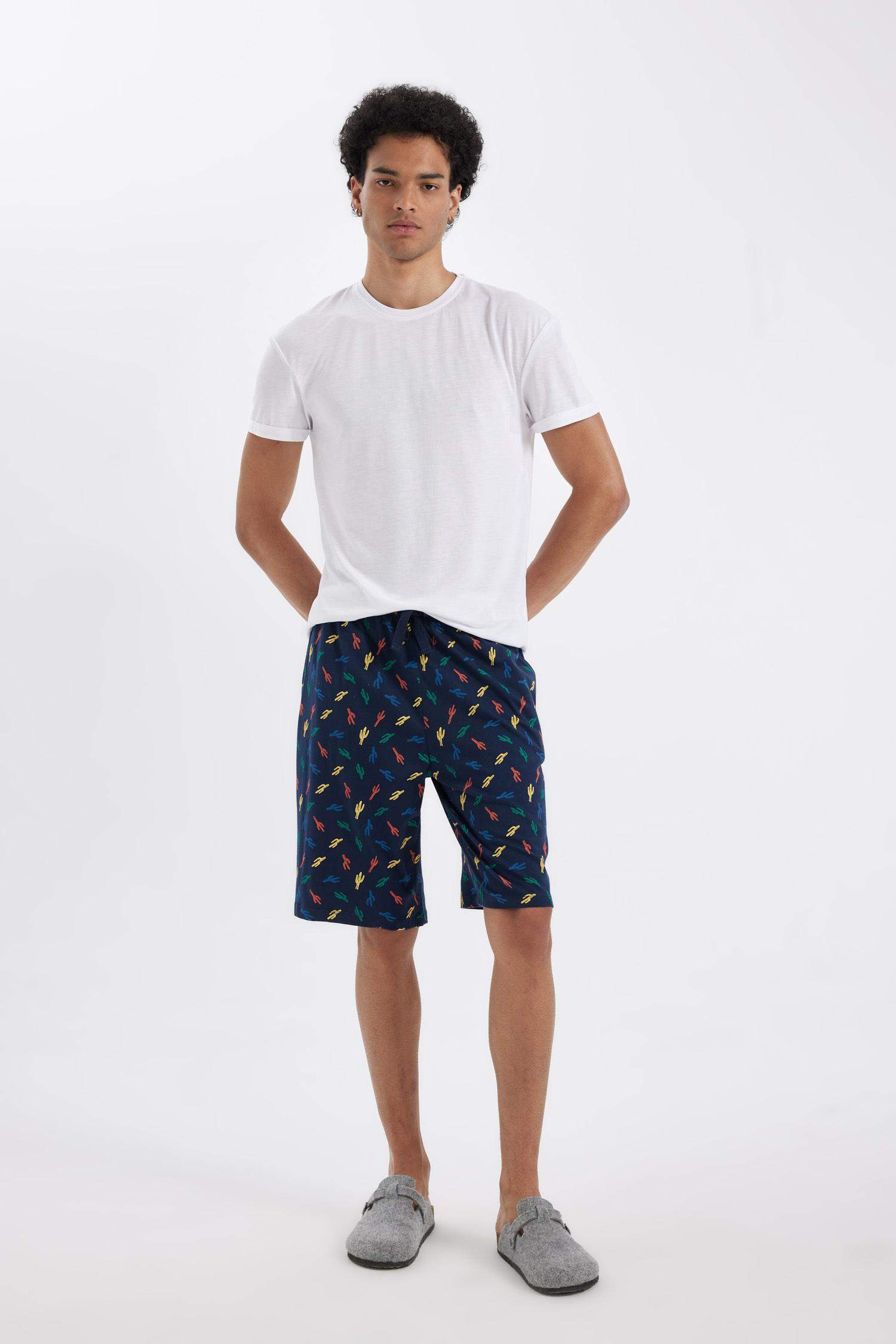 Regular Fit Pocket Shorts Pajama Bottoms