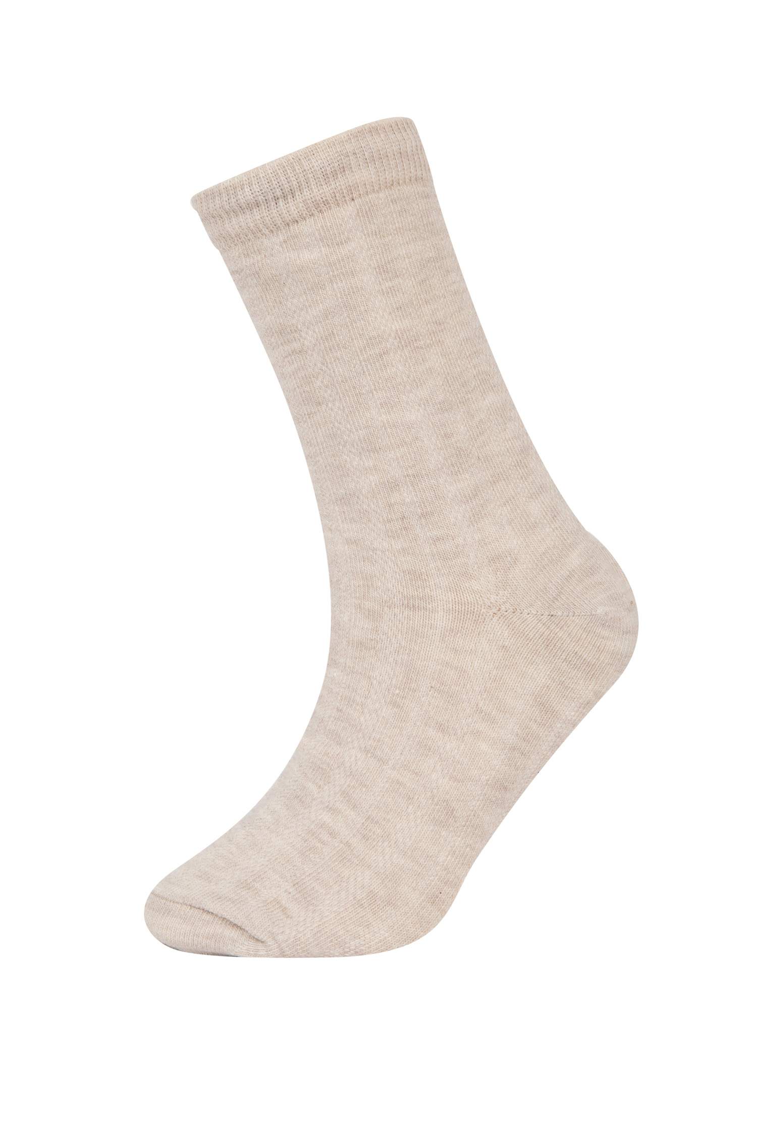 Kız Çocuk 5'li Pamuklu Uzun Çorap