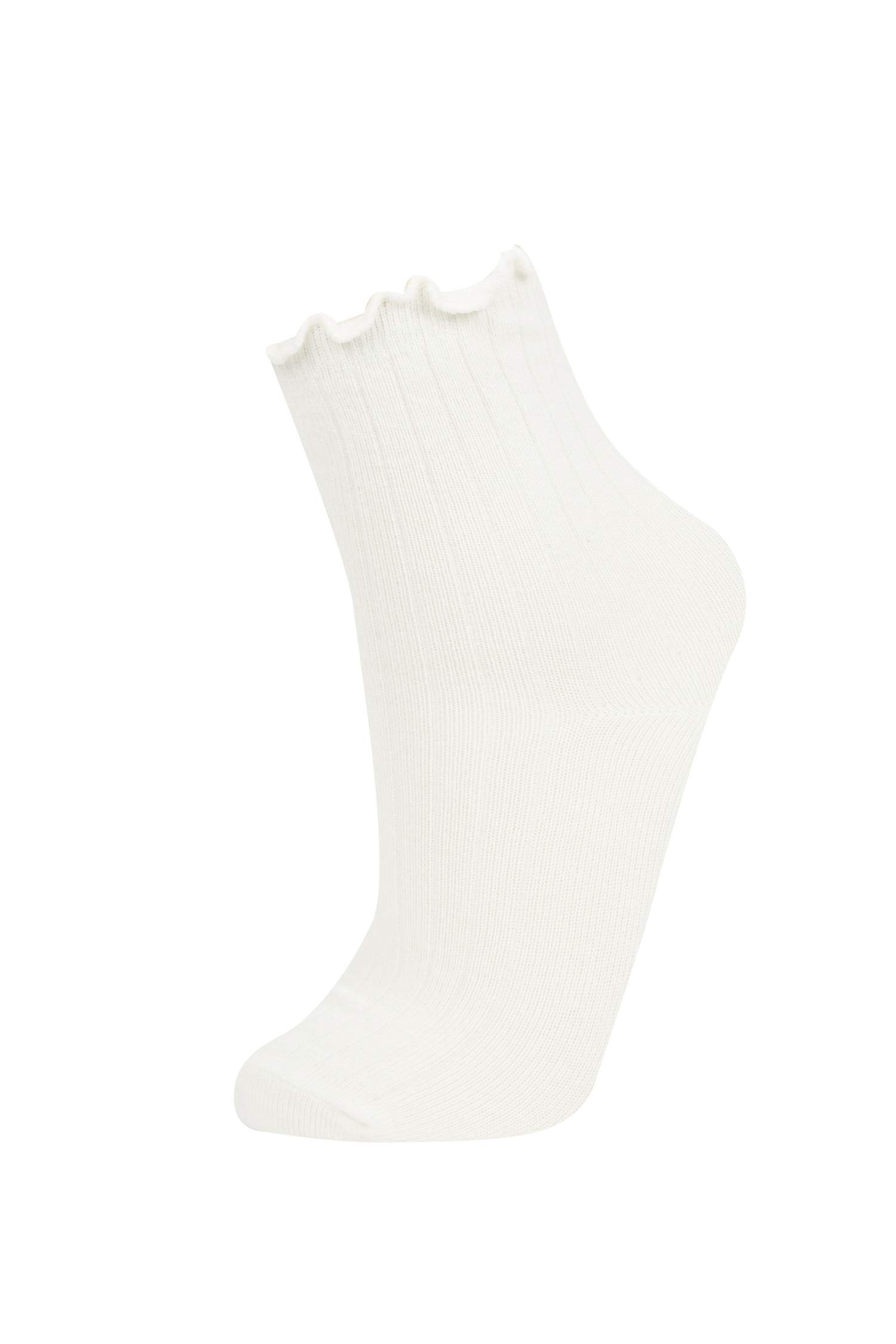 جوارب بناتي طويل قطن - 3 قطع