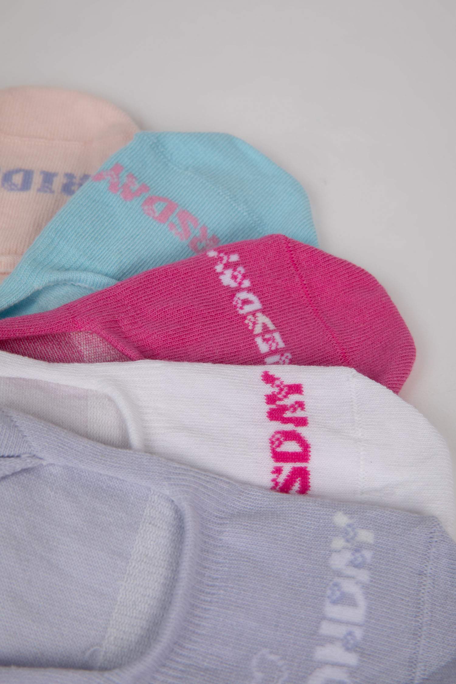 Носки из хлопка для девочек, 5 пар