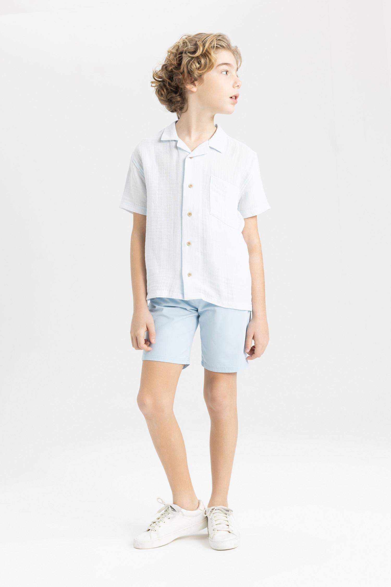 Short Gabardine coupe régulière