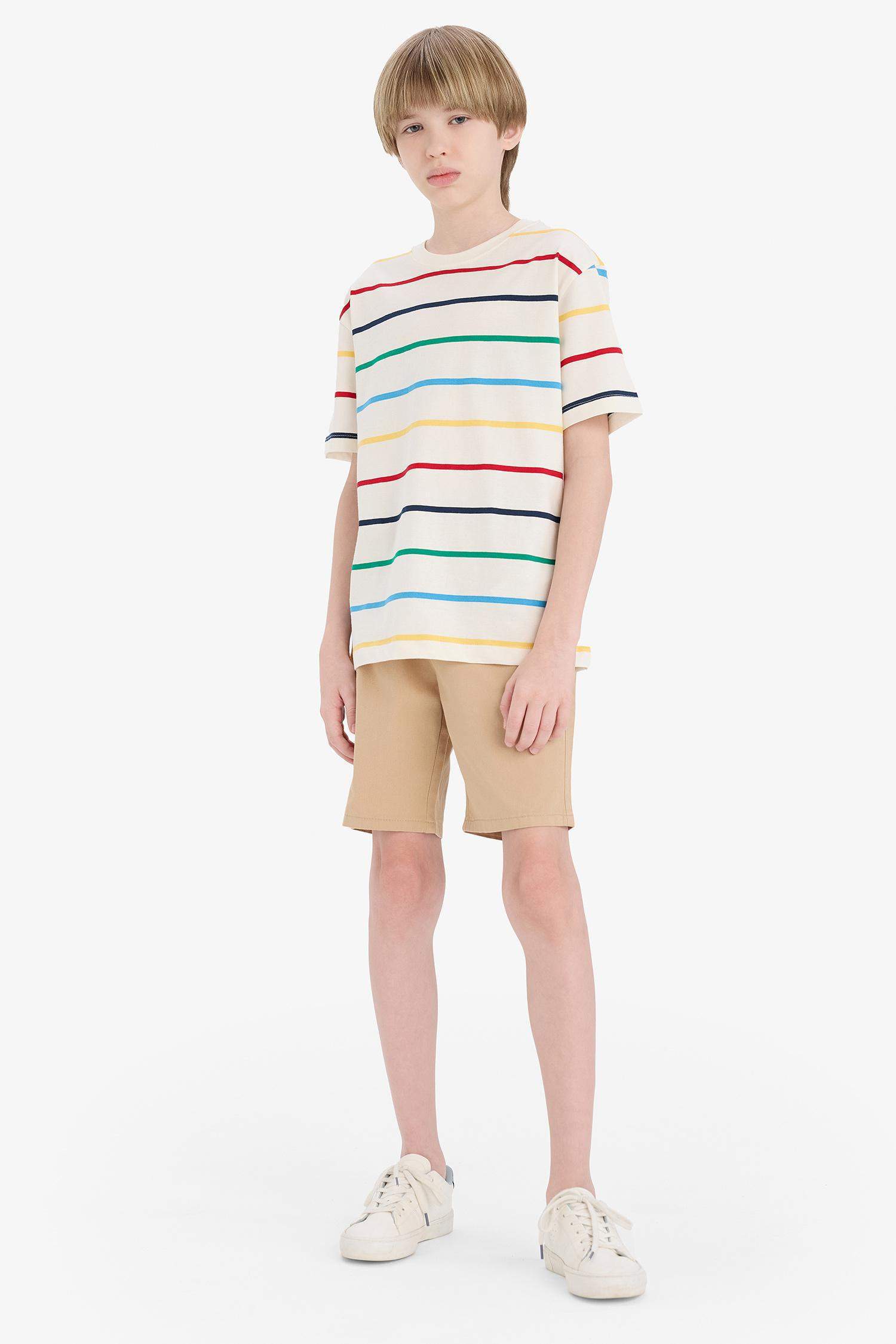 Boy Regular Fit Gabardine Shorts