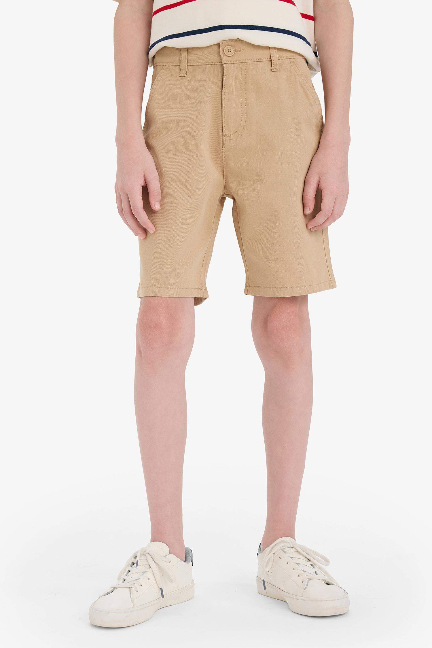 Boy Regular Fit Gabardine Shorts