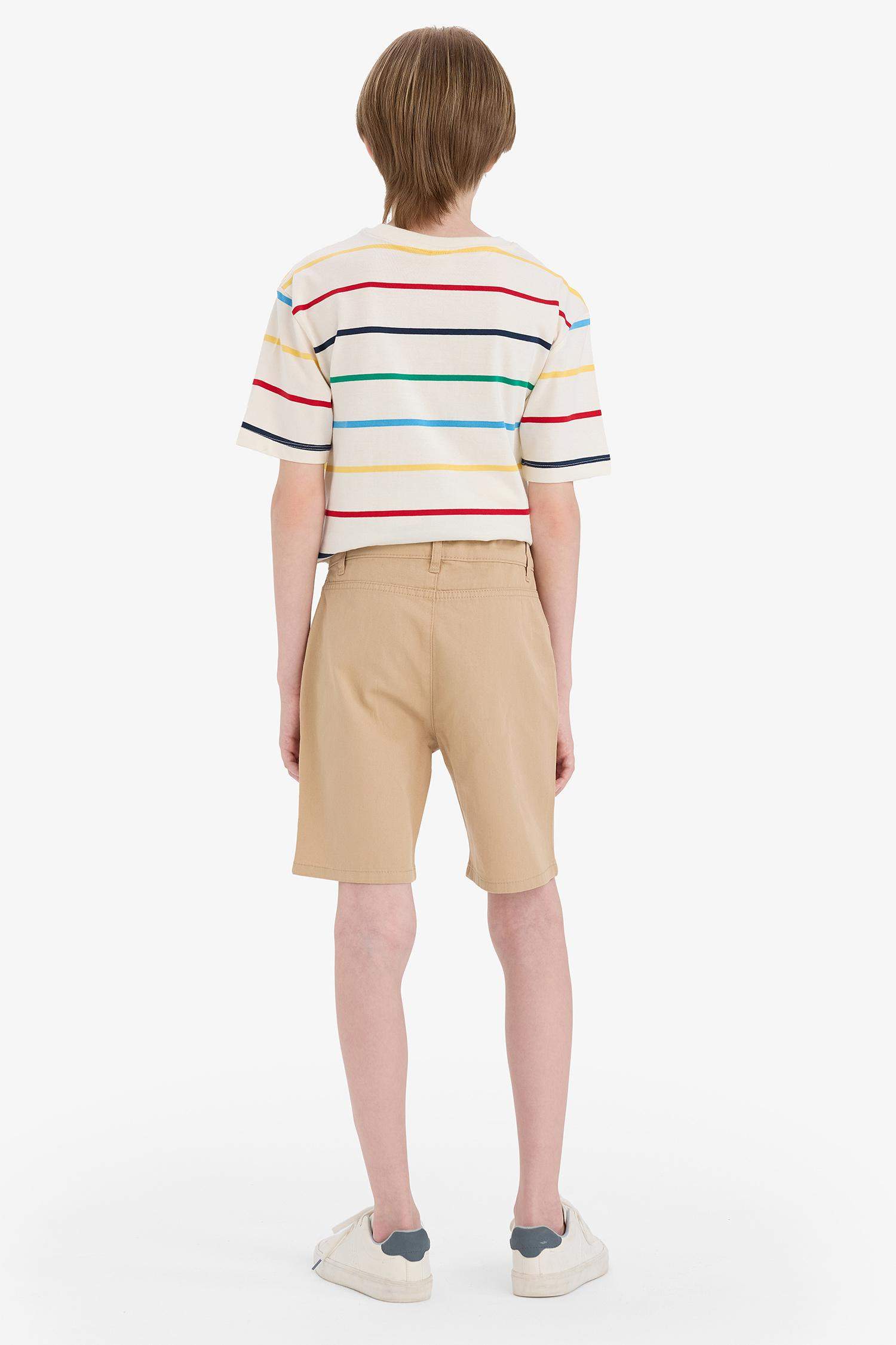 Boy Regular Fit Gabardine Shorts