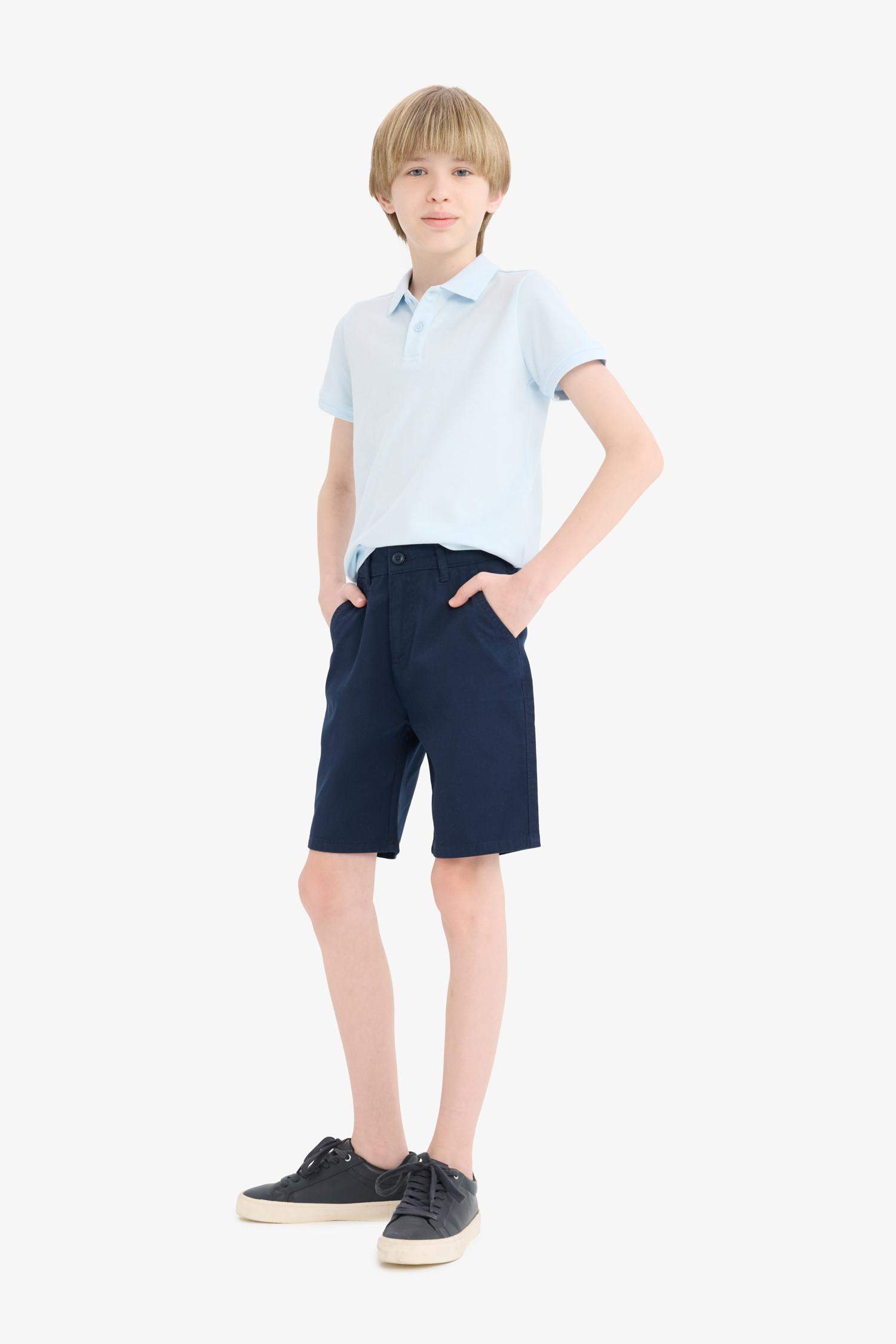 Boy Regular Fit Gabardine Shorts