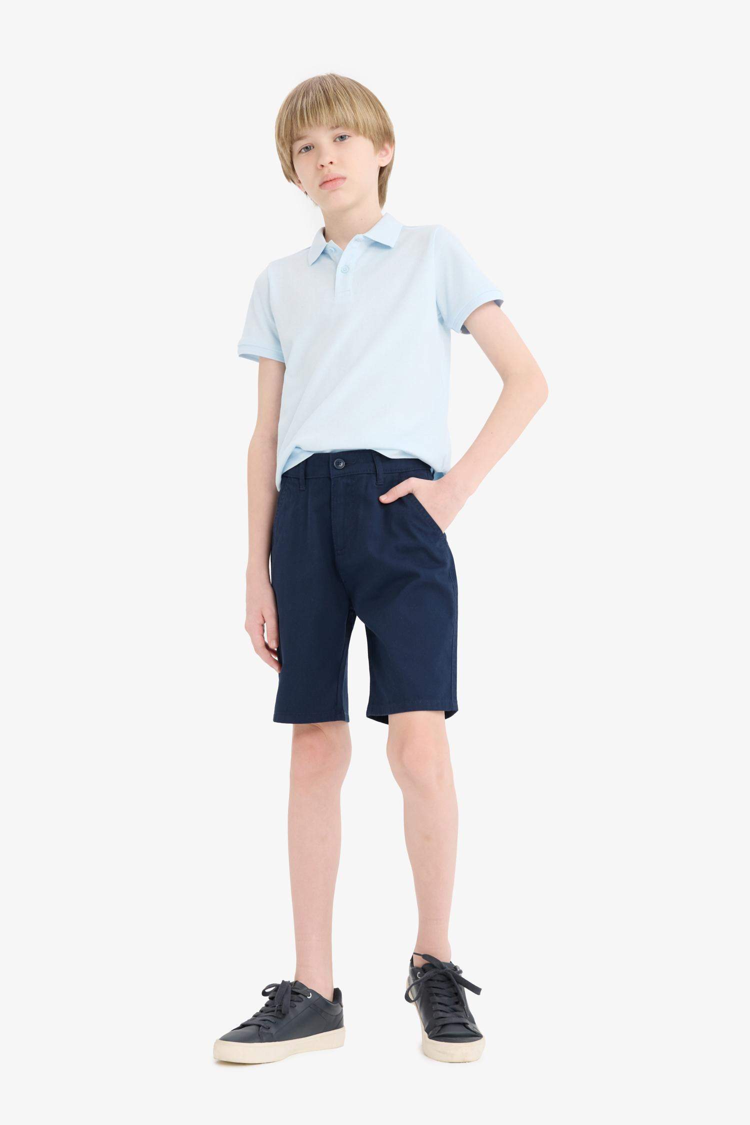 Boy Regular Fit Gabardine Shorts