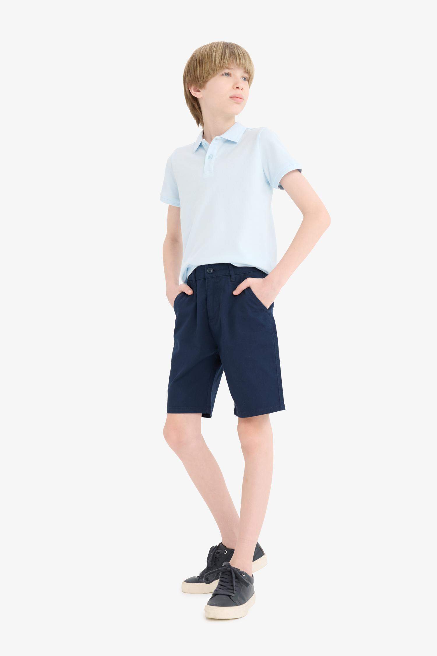 Boy Regular Fit Gabardine Shorts