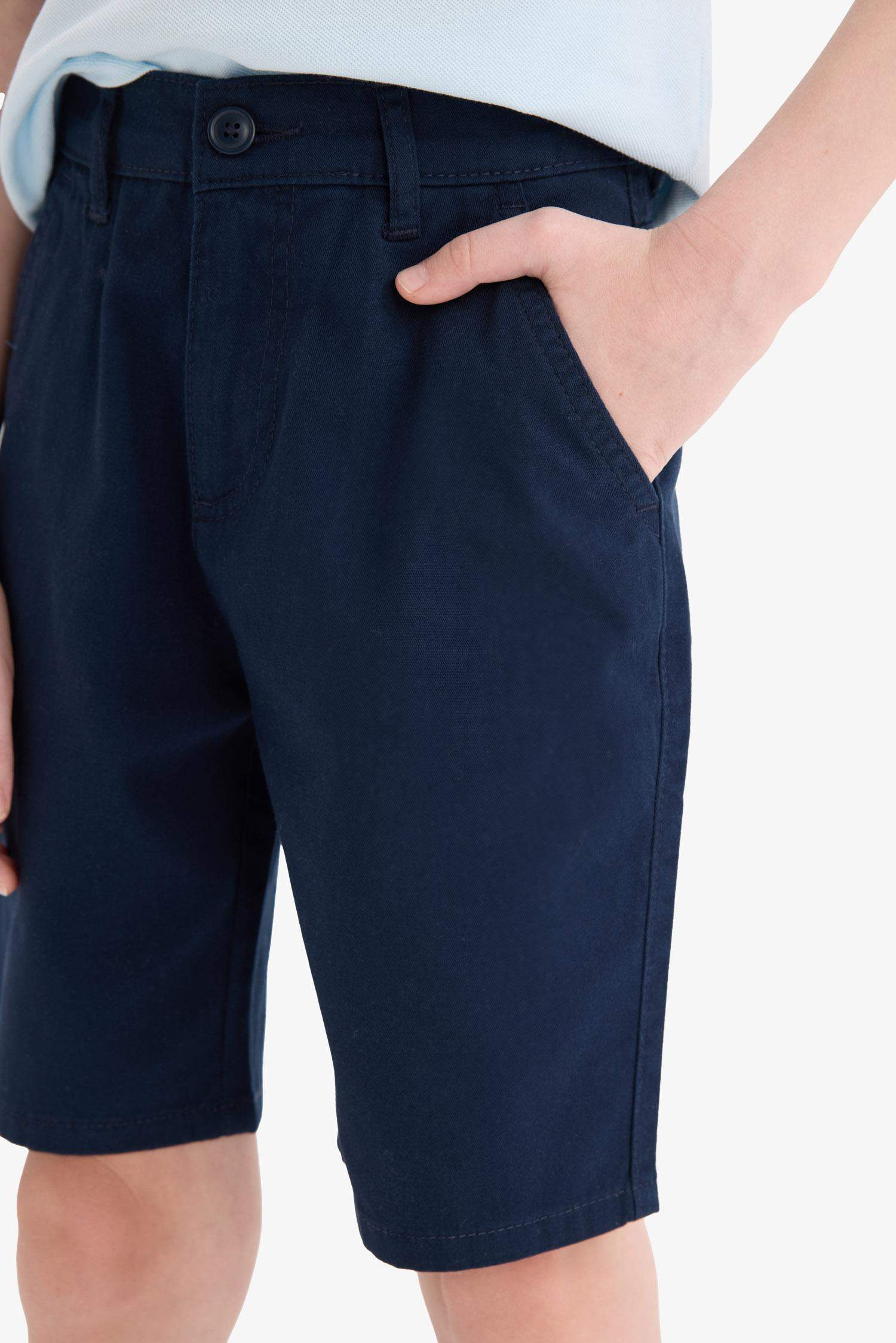Boy Regular Fit Gabardine Shorts