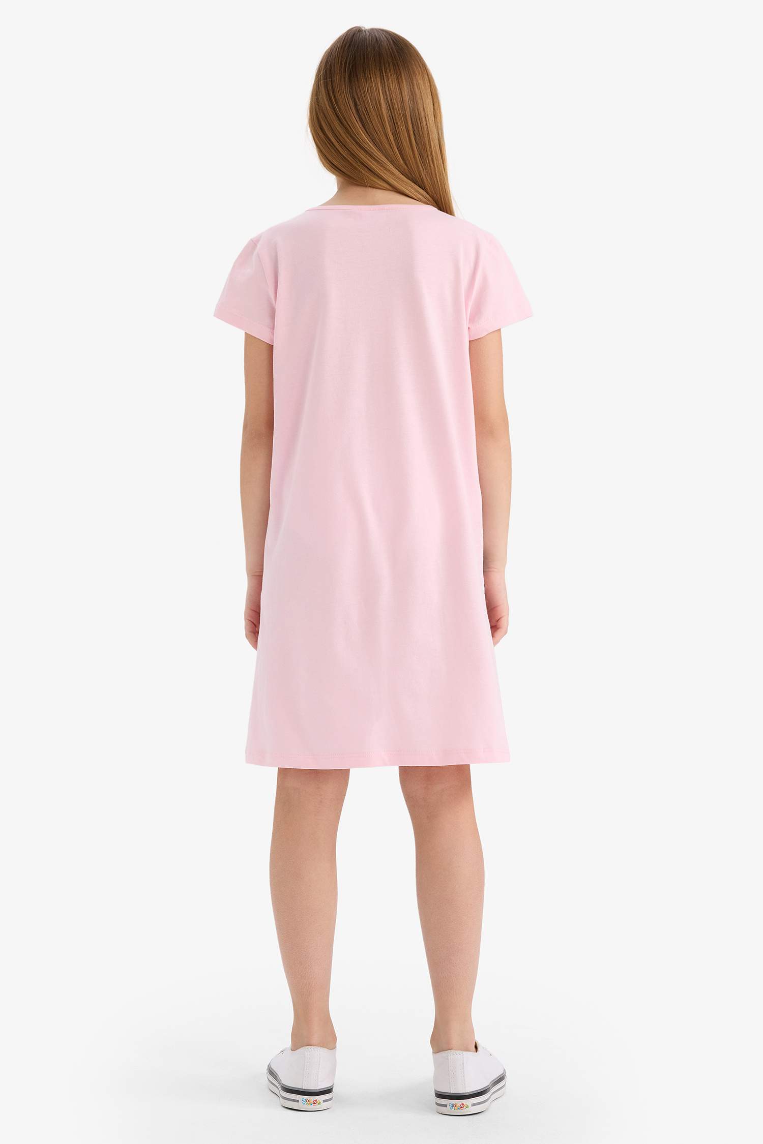 Қыздарға Disney Lilo & Stitch Лицензиялық қысқа жеңді Көйлек