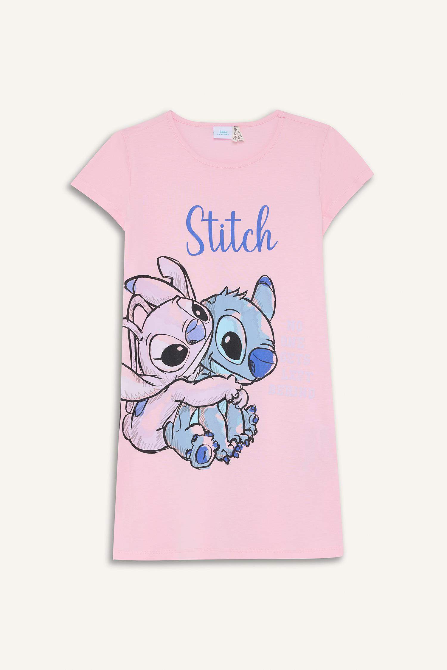 Қыздарға Disney Lilo & Stitch Лицензиялық қысқа жеңді Көйлек