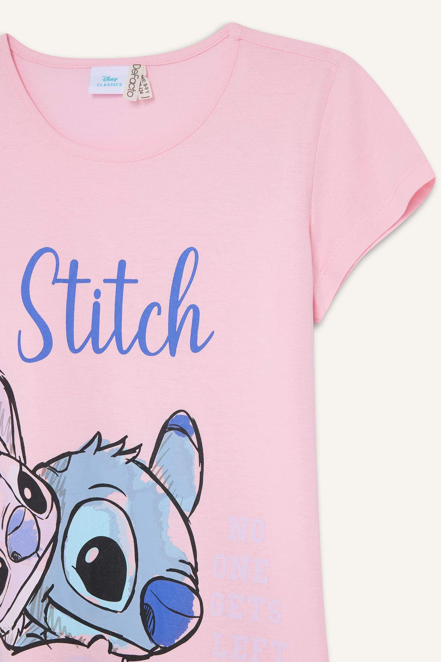 Қыздарға Disney Lilo & Stitch Лицензиялық қысқа жеңді Көйлек