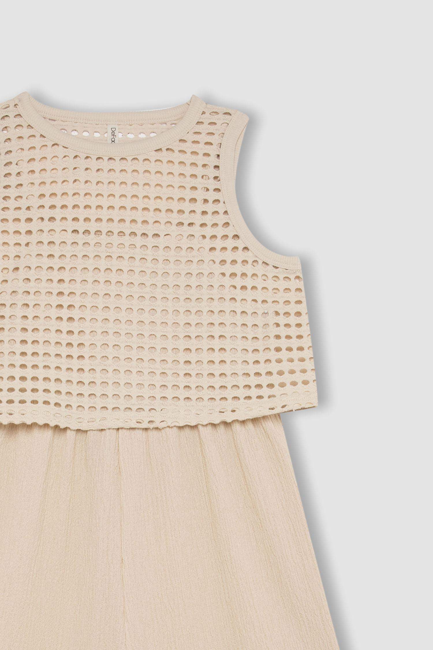 Kız Çocuk Kolsuz Uzun Tulum