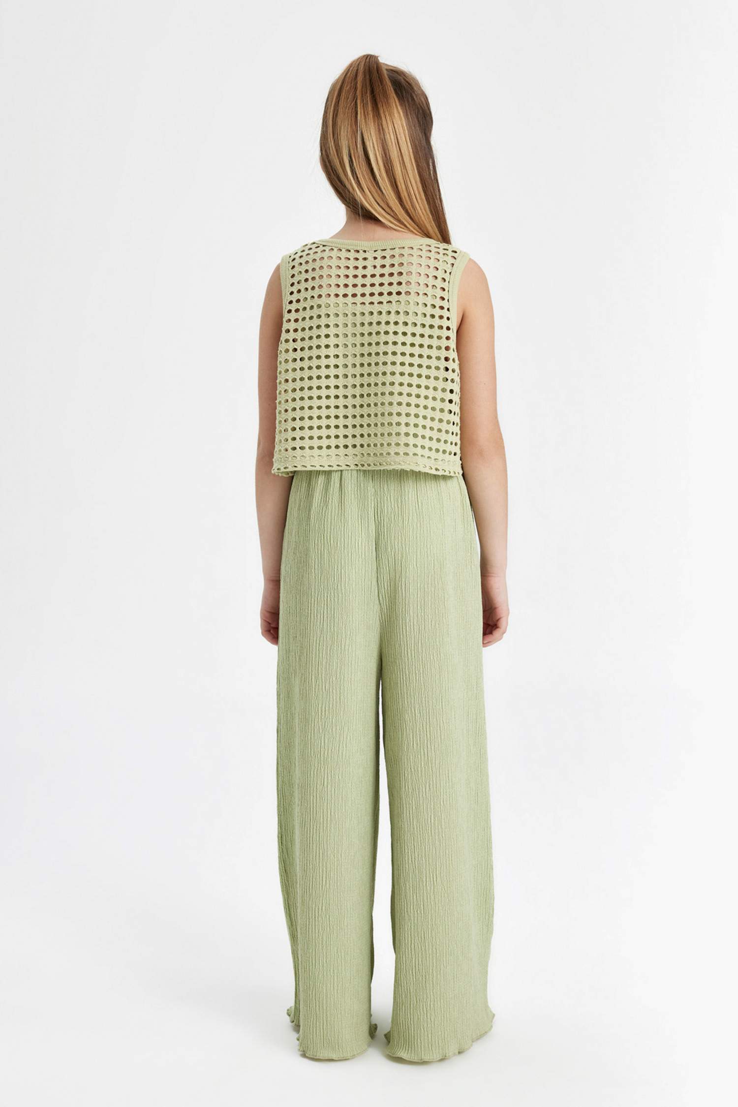 Kız Çocuk Kolsuz Uzun Tulum