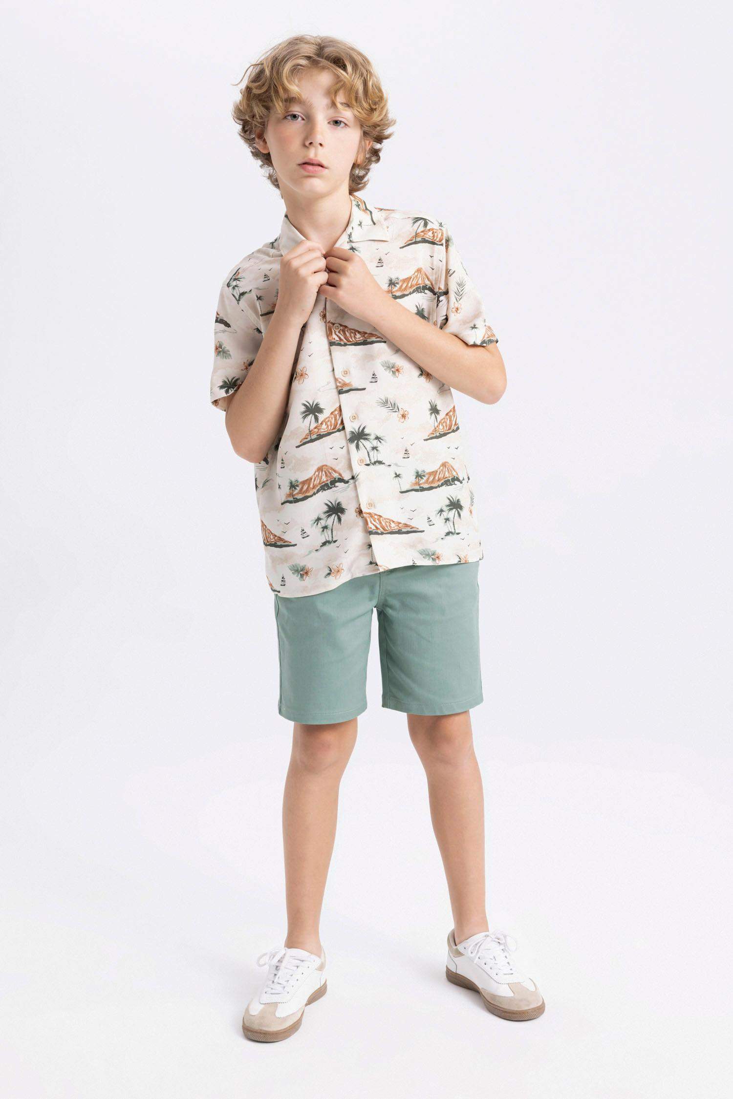 Boy Gabardine Shorts