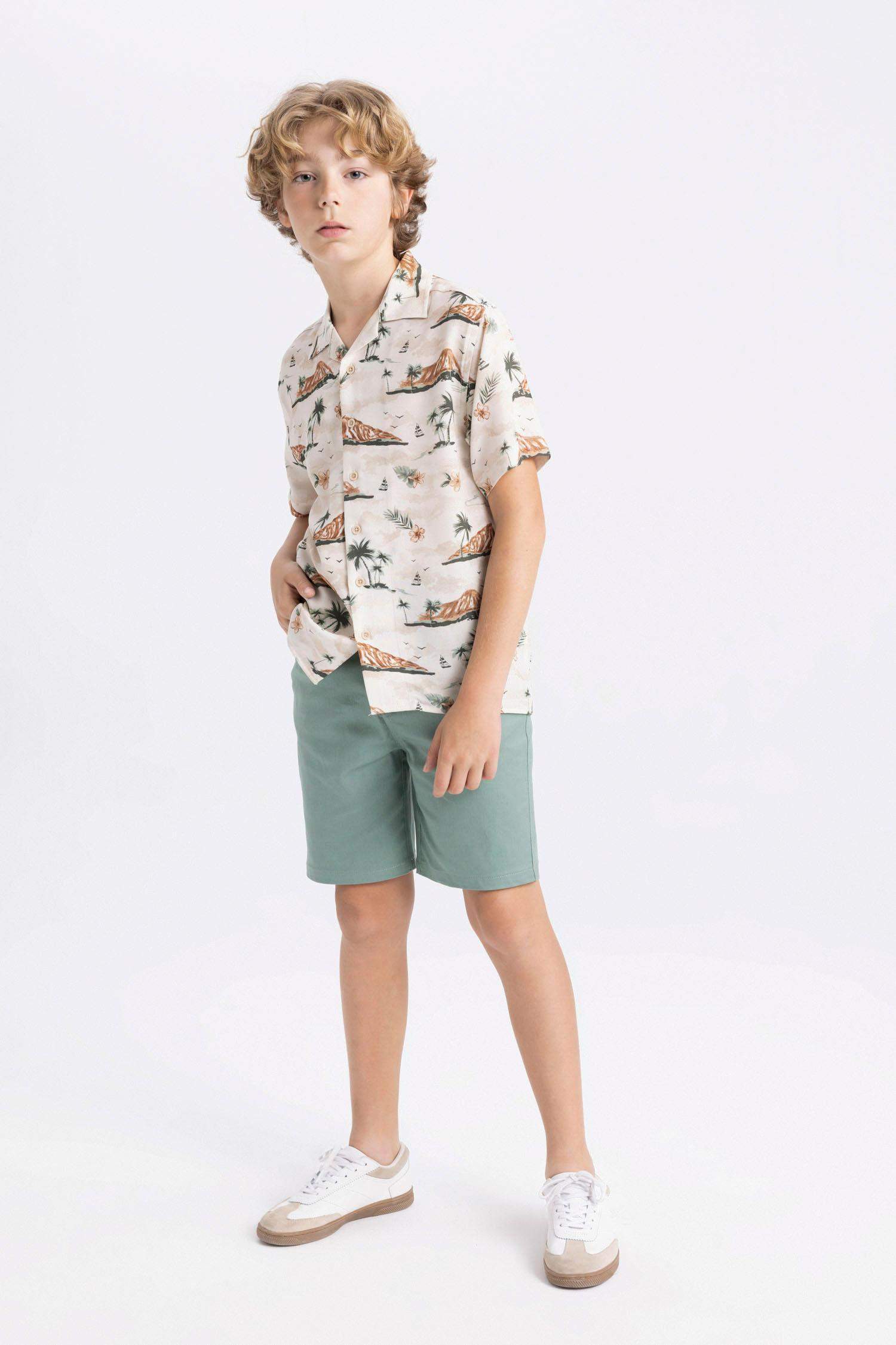 Boy Gabardine Shorts