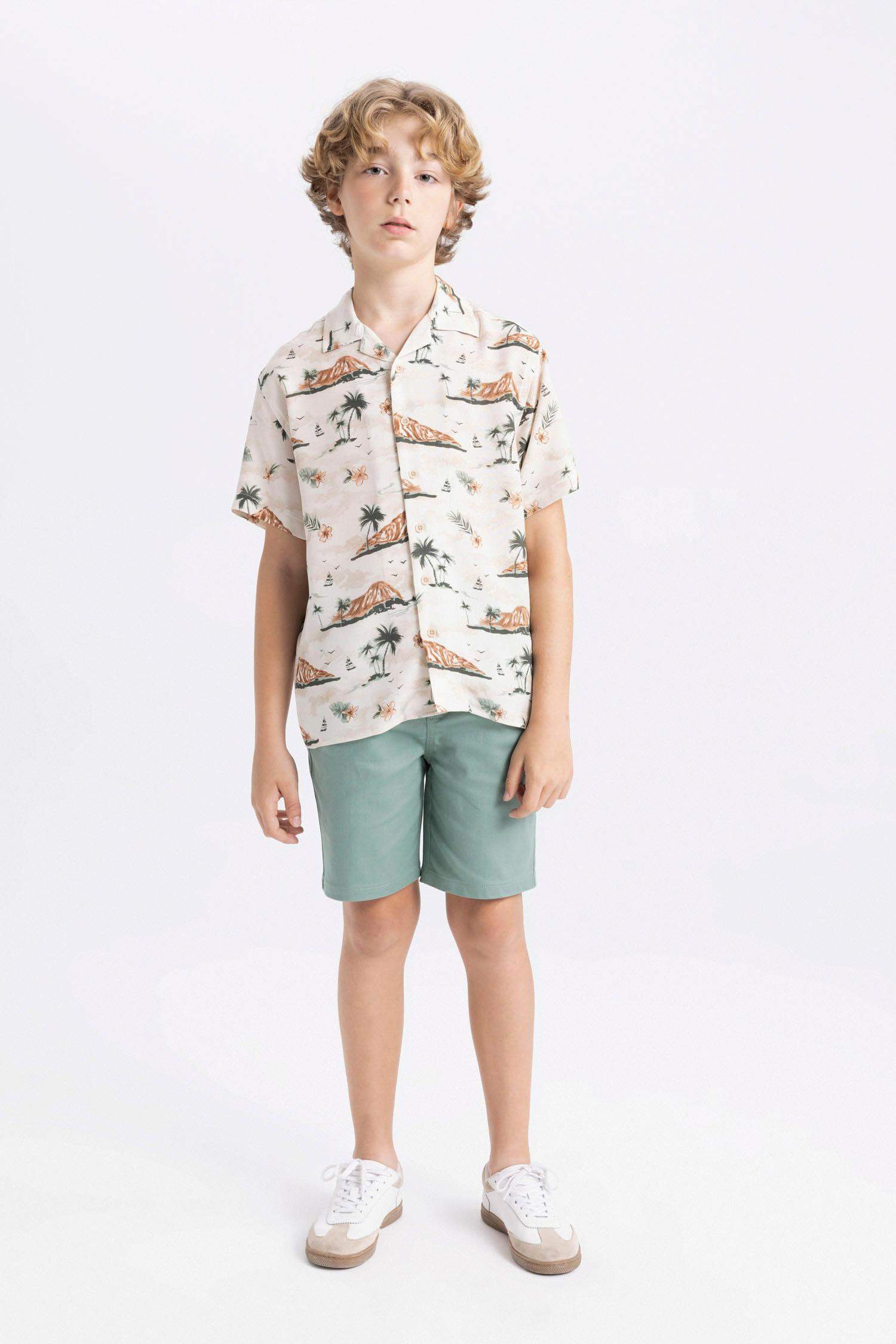 Boy Gabardine Shorts