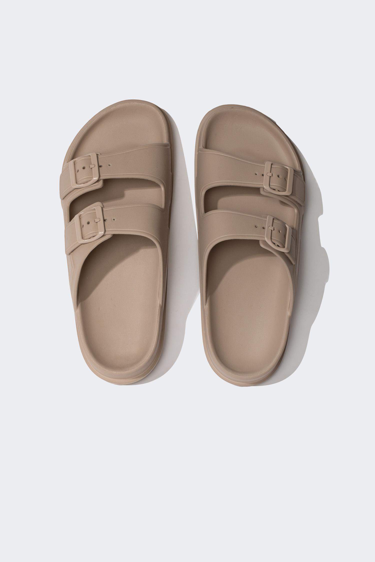 Man High Sole Double Banded Eva Slippers