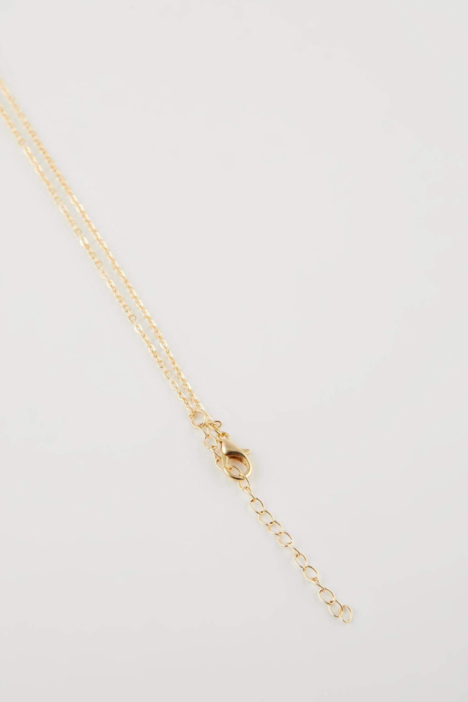 Kadın Yılbaşı Figürlü Gold Kolye