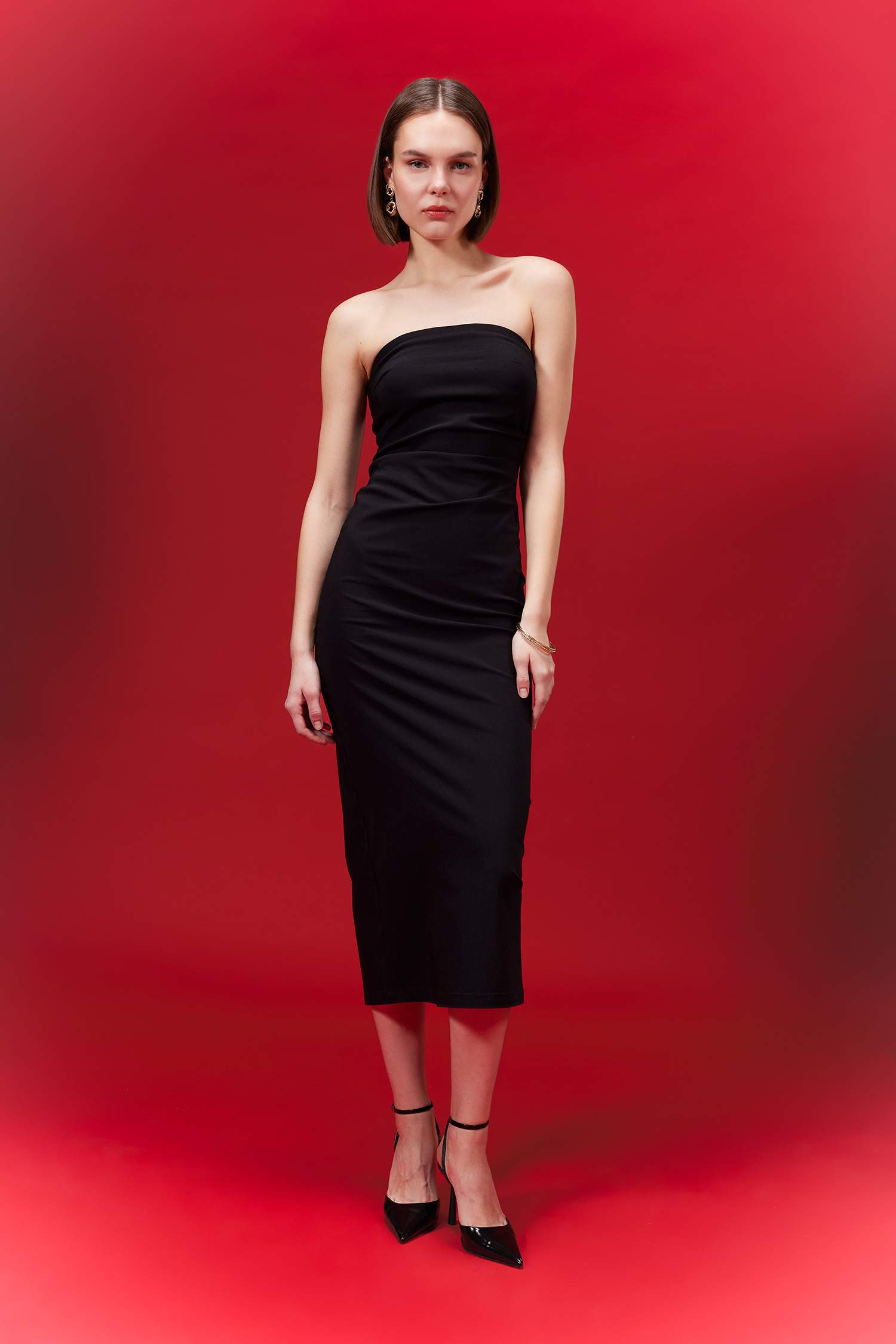 Bodycon Strapless Maxi Dress