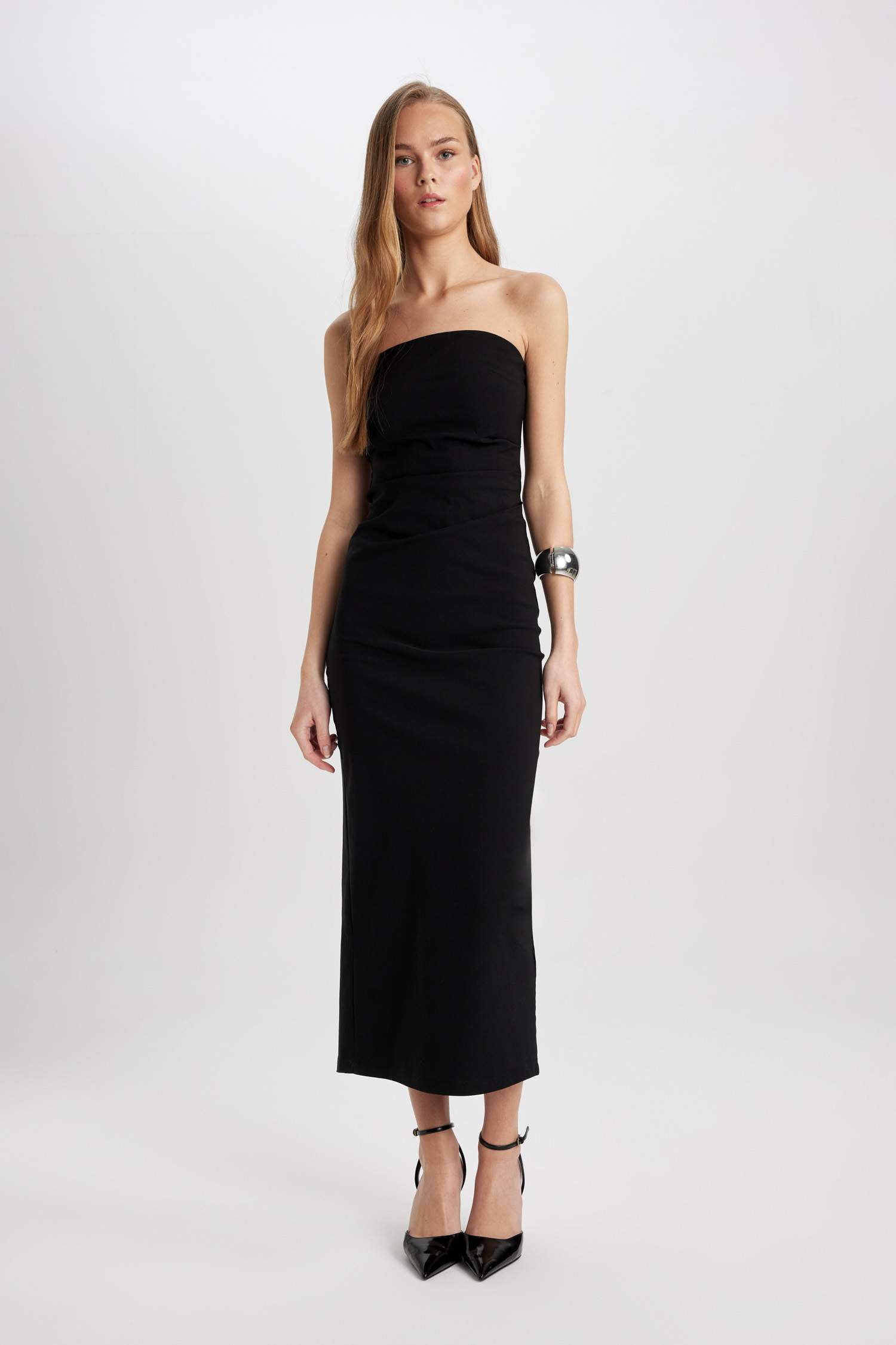 Bodycon Strapless Maxi Dress